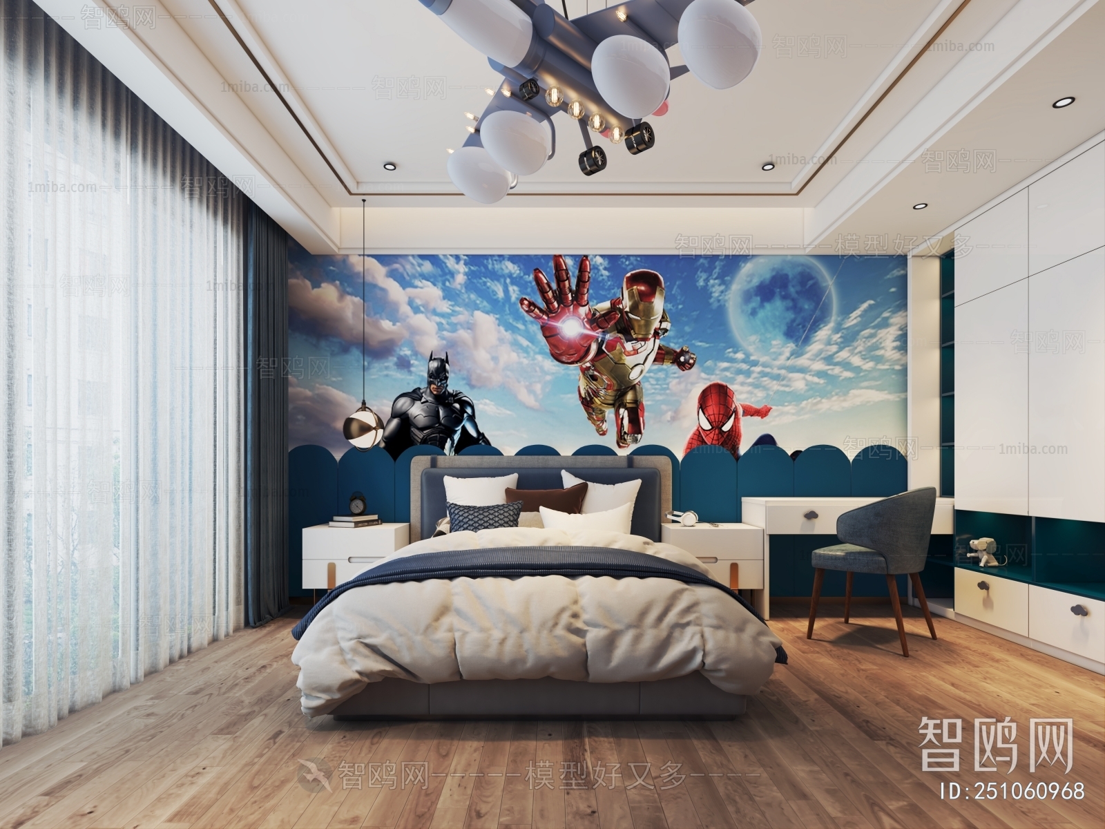 Modern Boy's Room And Son's Room