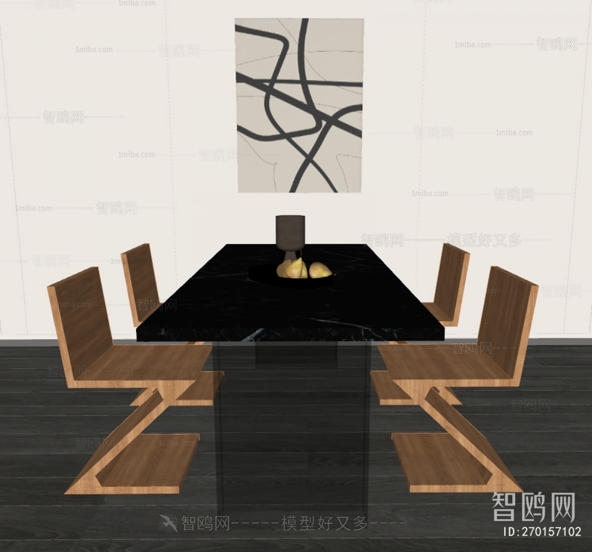 Wabi-sabi Style Dining Table And Chairs