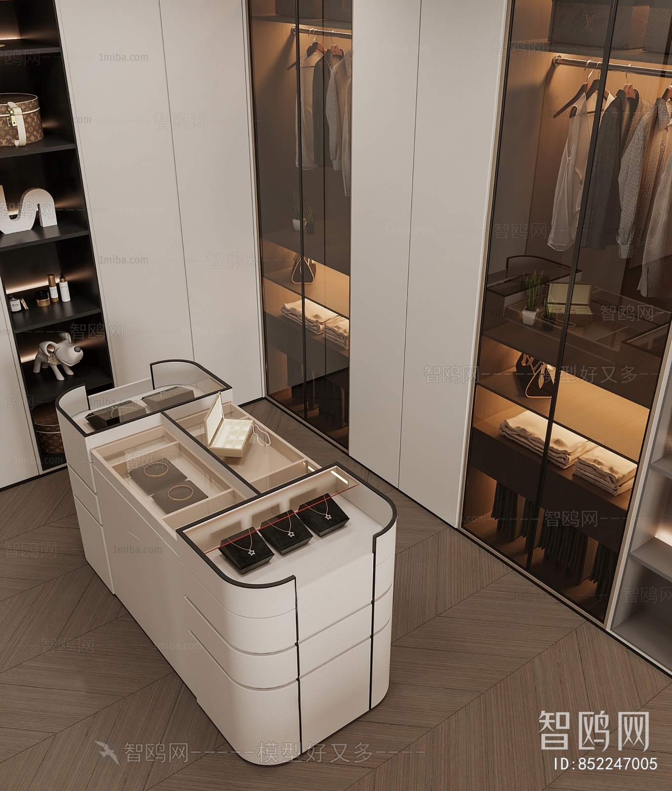 Modern Clothes Storage Area