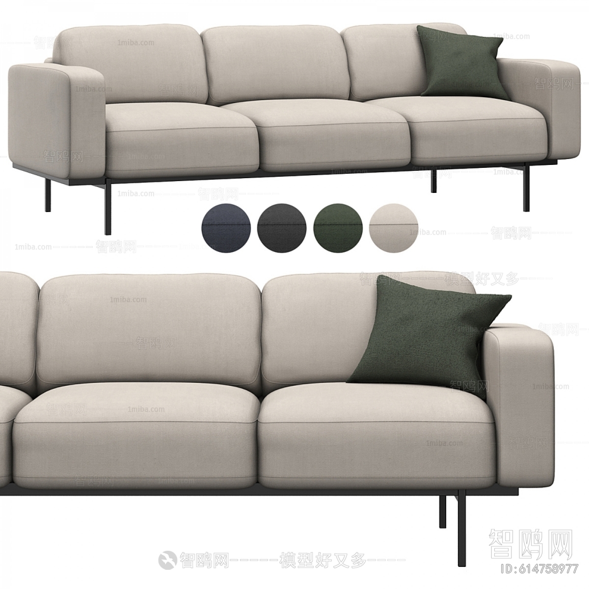 Modern Three-seat Sofa