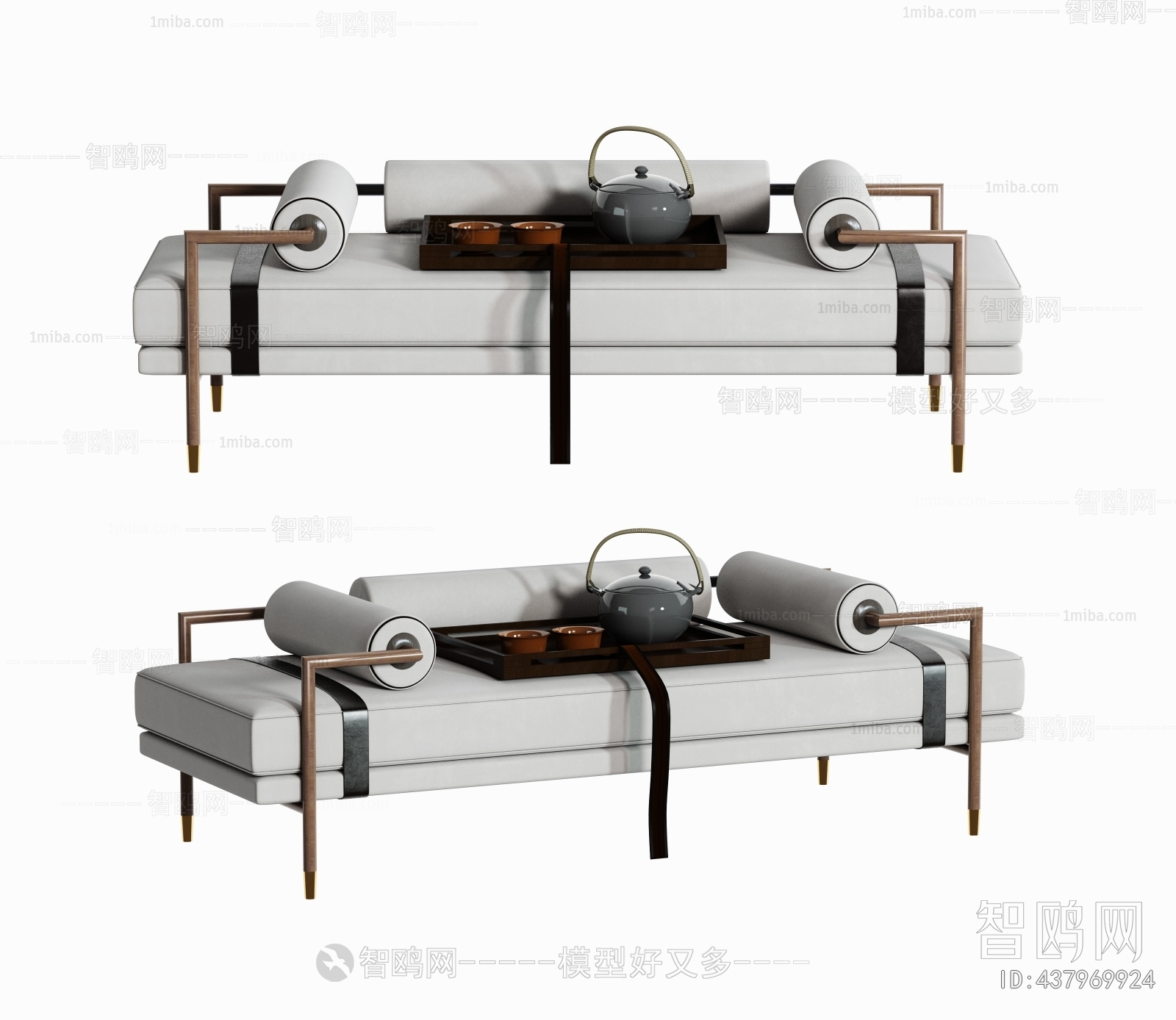 New Chinese Style Sofa Stool