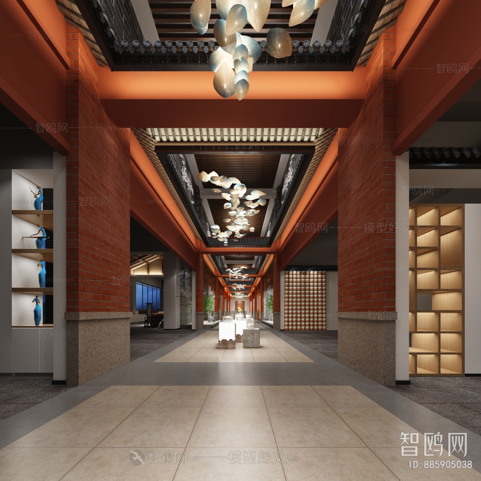 New Chinese Style Exhibition Hall