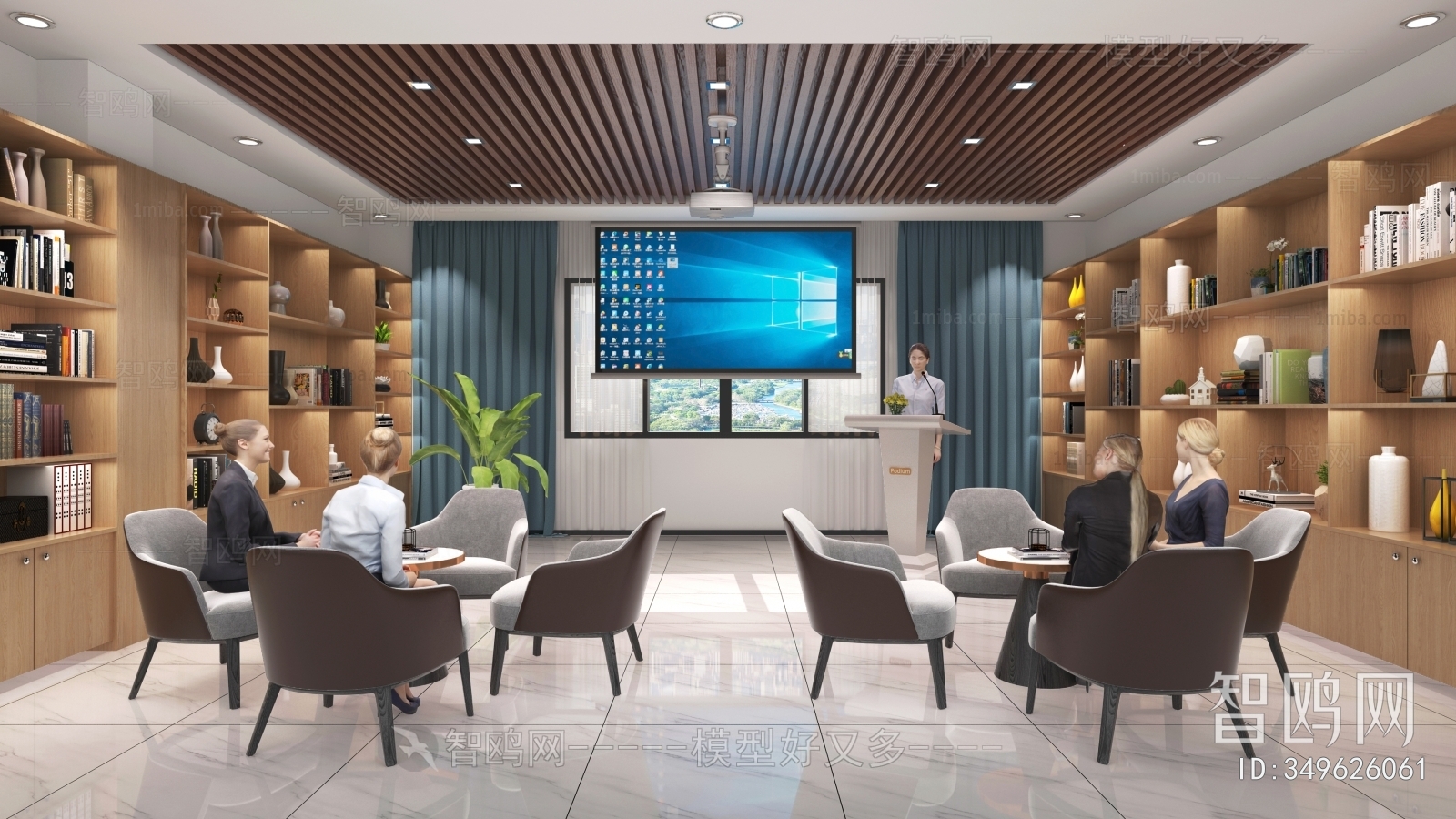 Modern Office Negotiation Area