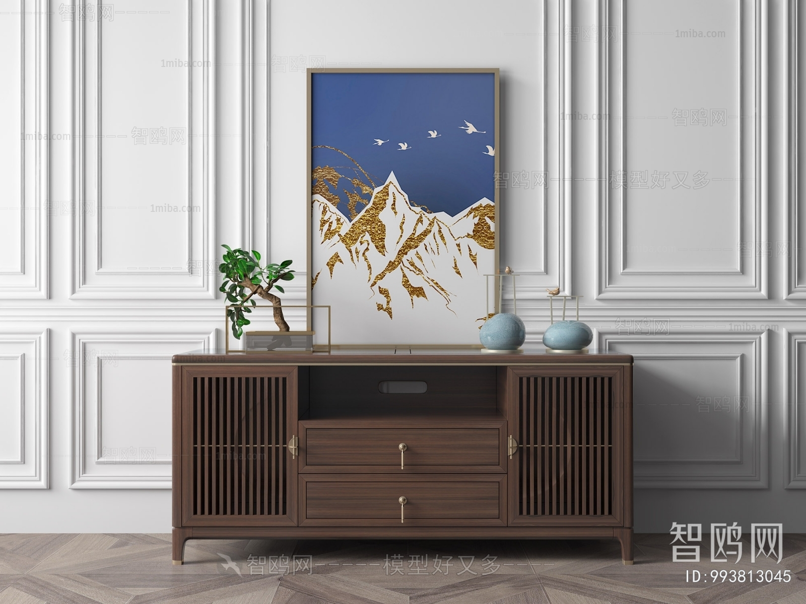 New Chinese Style TV Cabinet