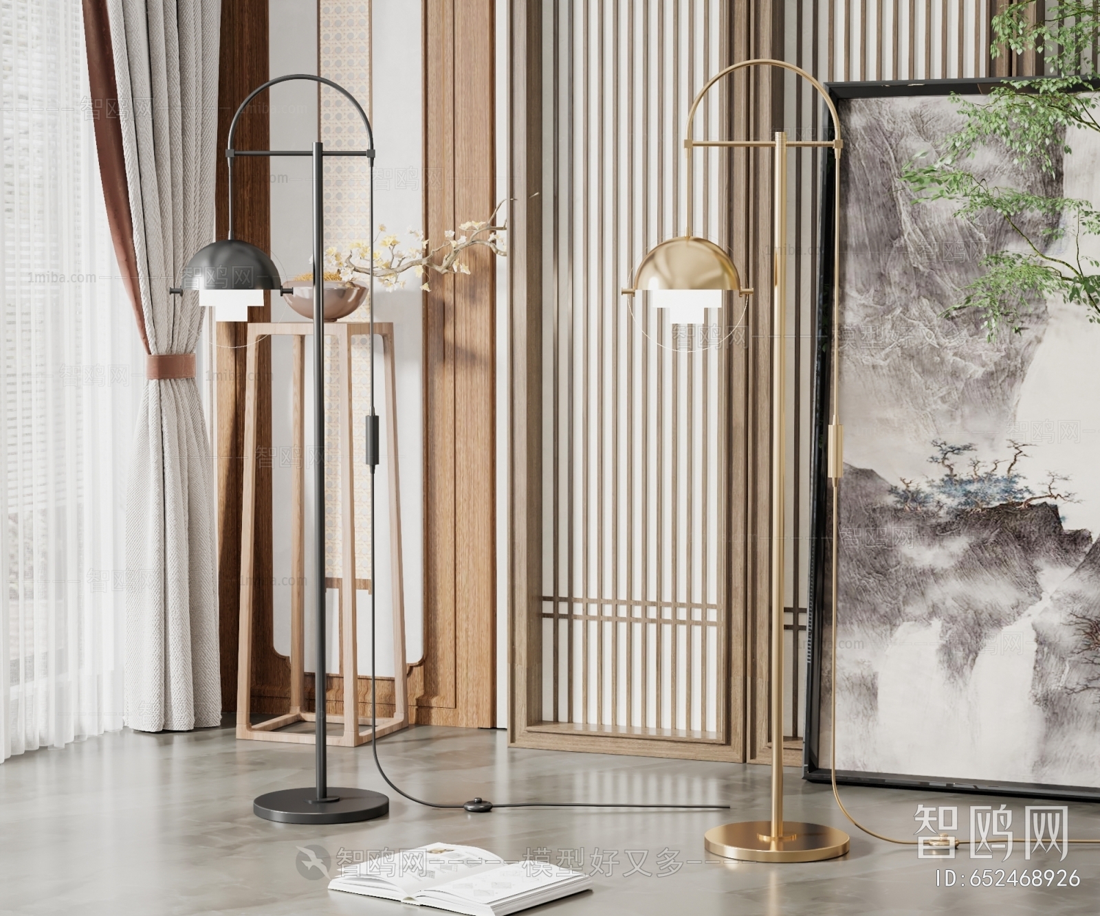 New Chinese Style Floor Lamp