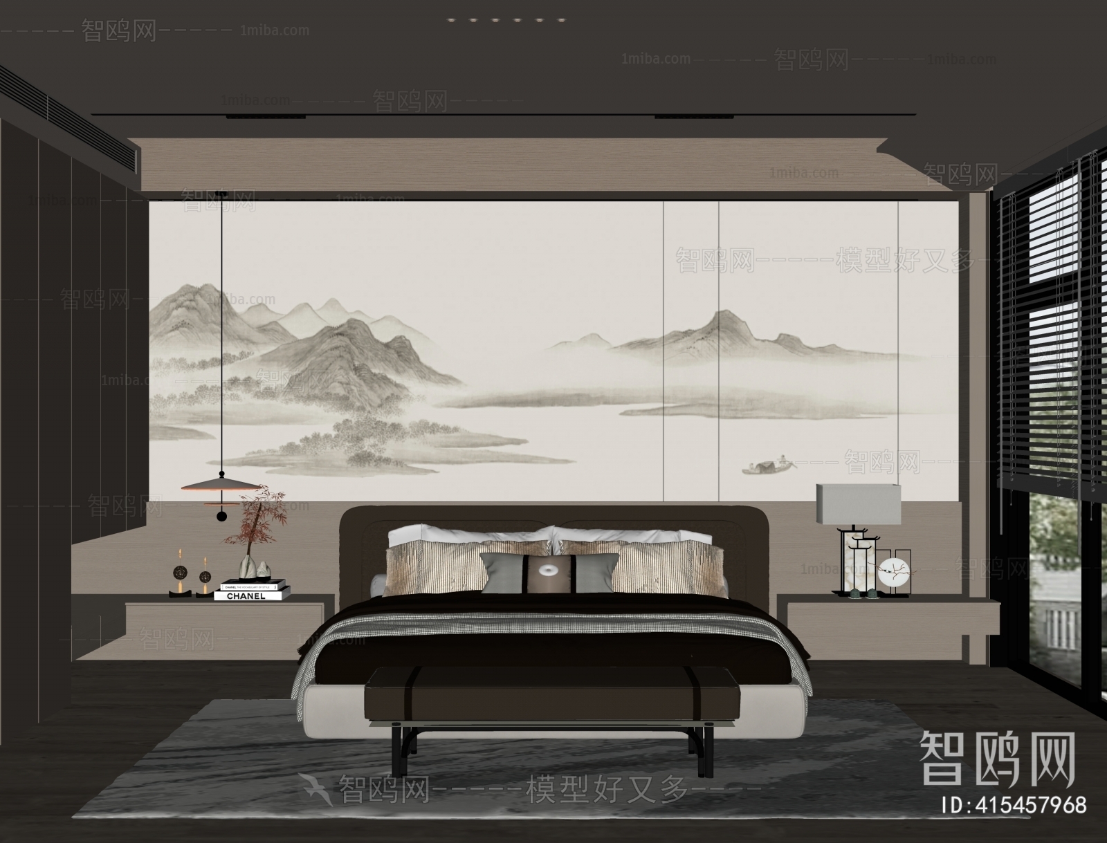 New Chinese Style Bedroom