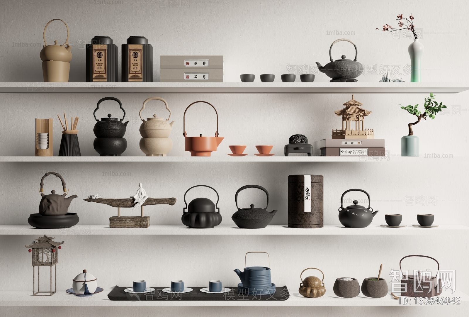 新中式茶具  茶壶茶杯组合