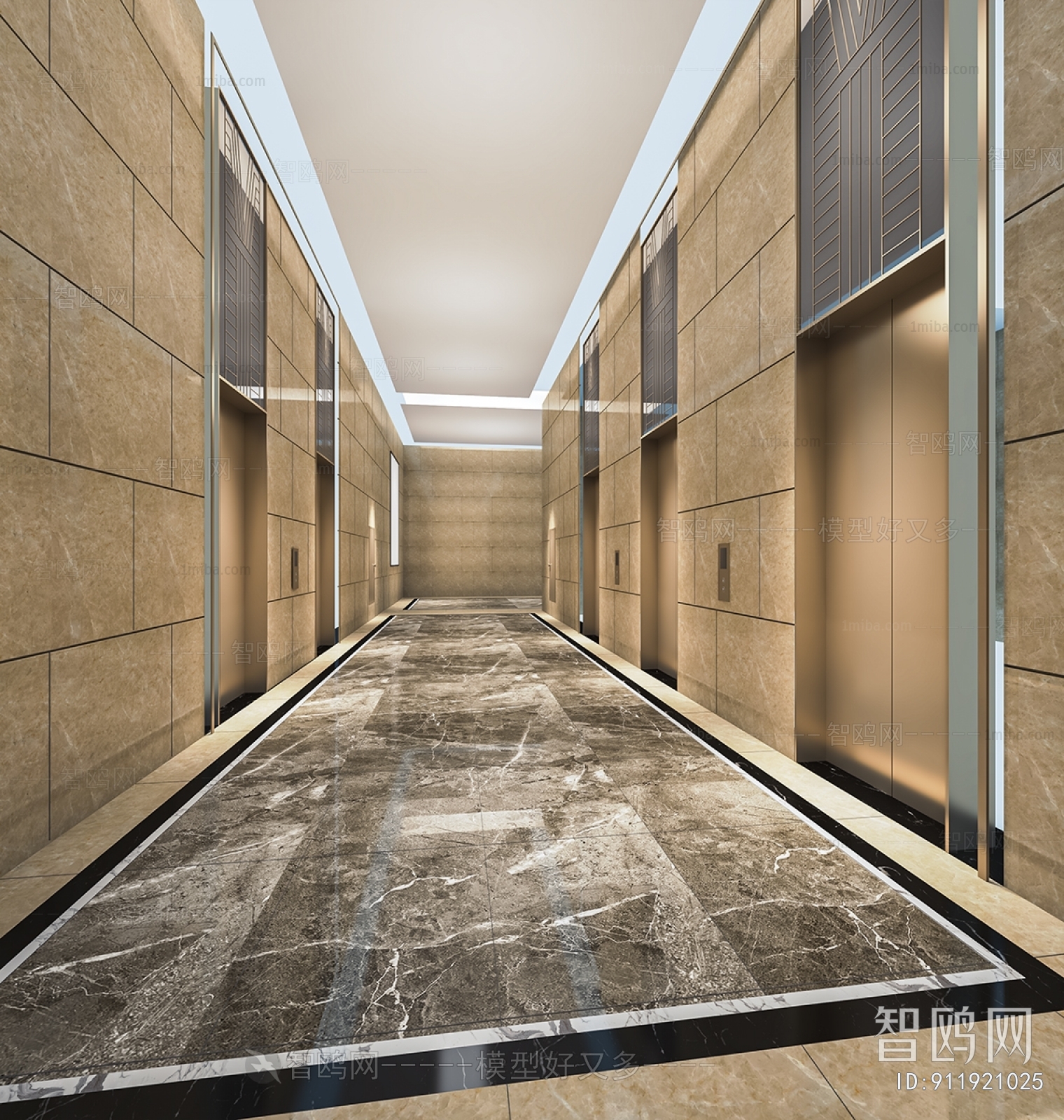 Modern Corridor/elevator Hall