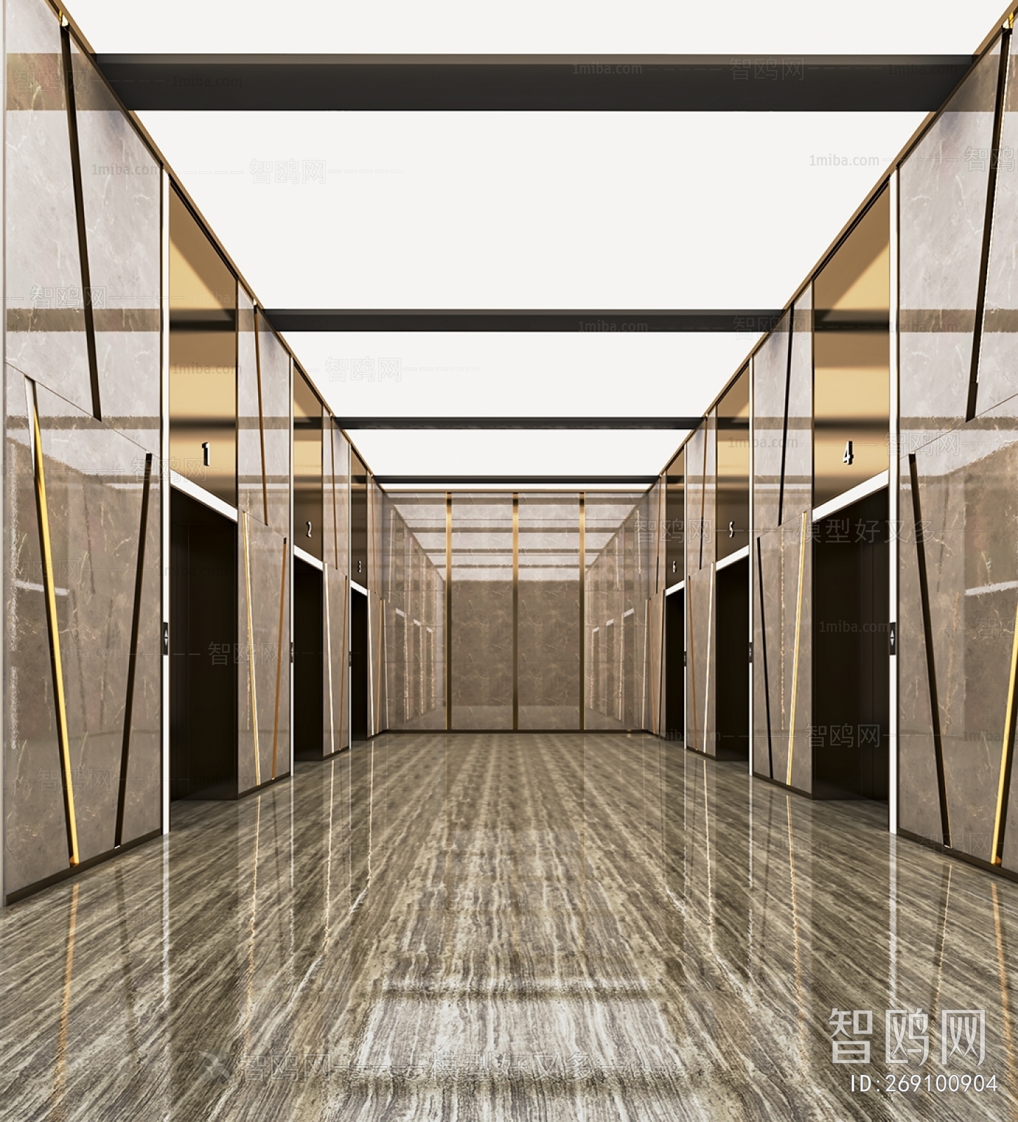 Modern Corridor/elevator Hall