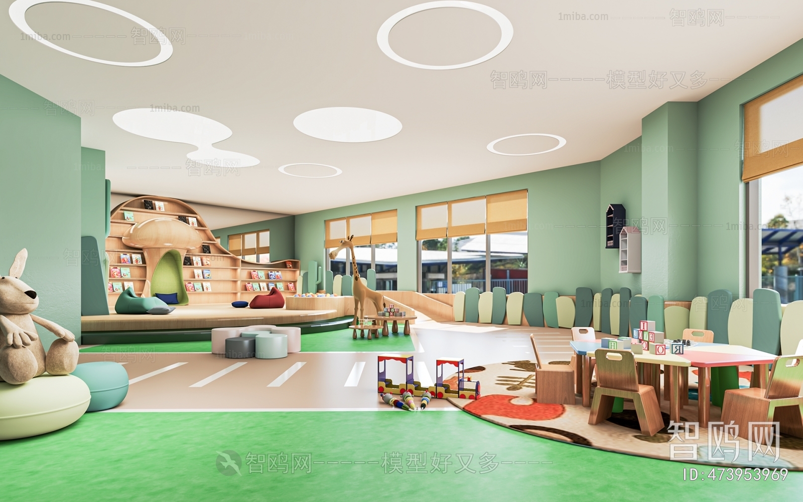现代儿童游乐活动室