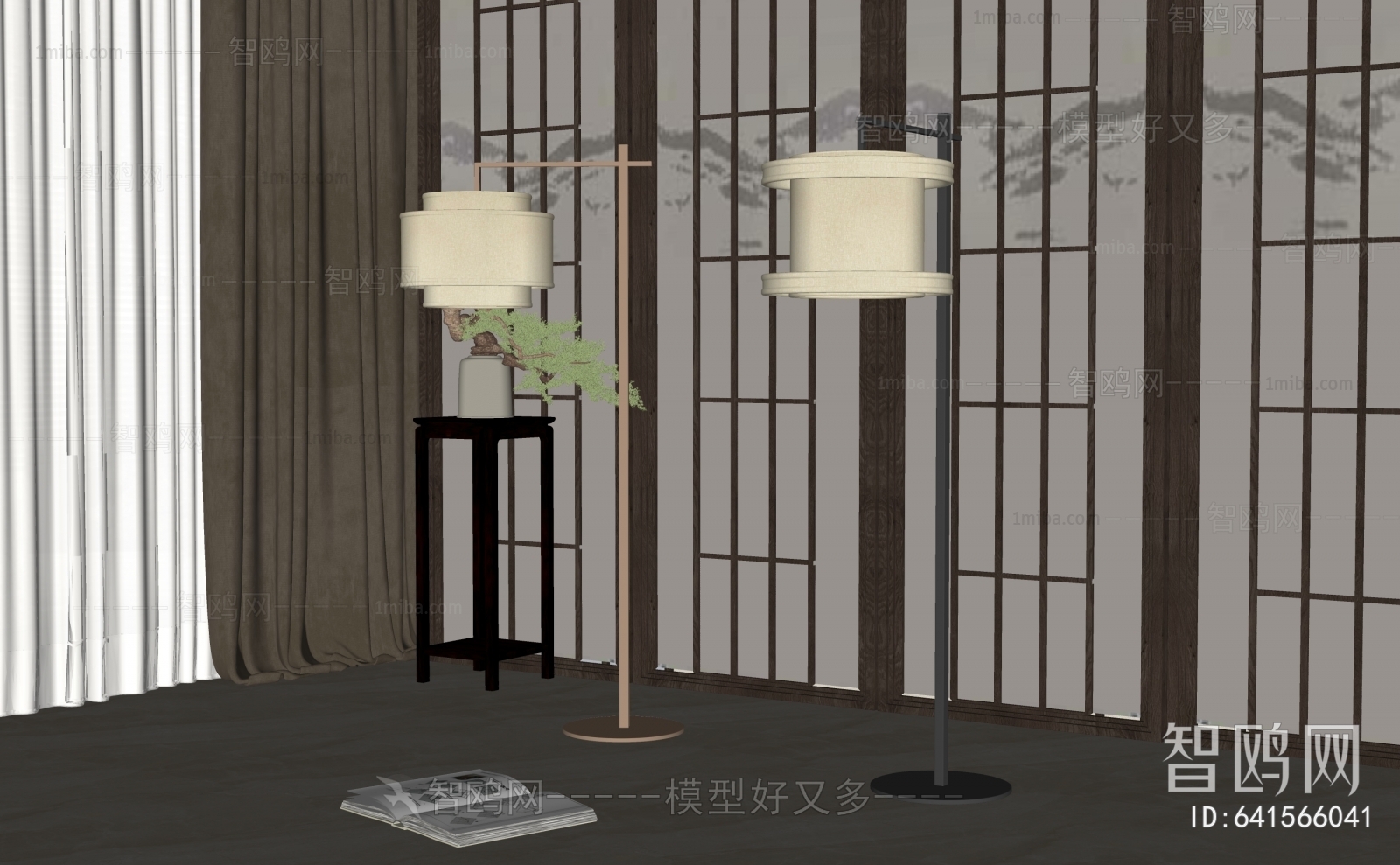 New Chinese Style Floor Lamp