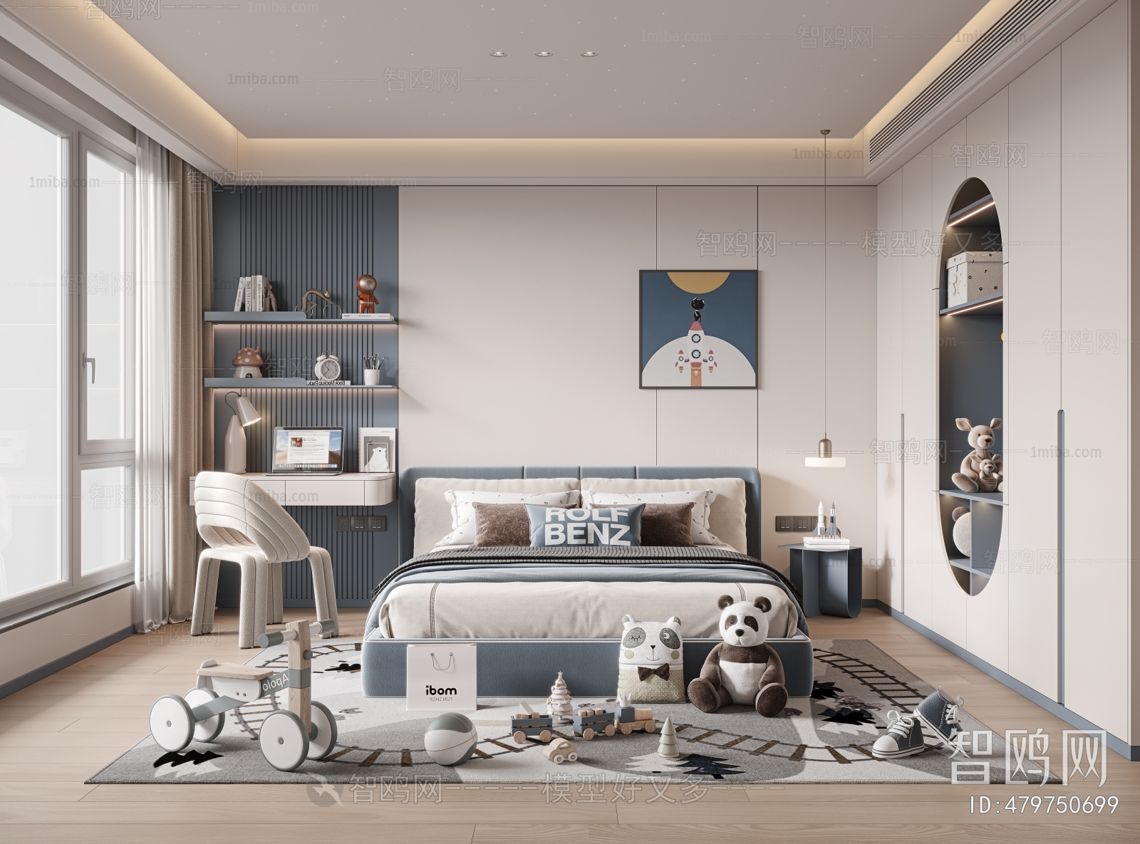 Modern Boy's Room And Son's Room