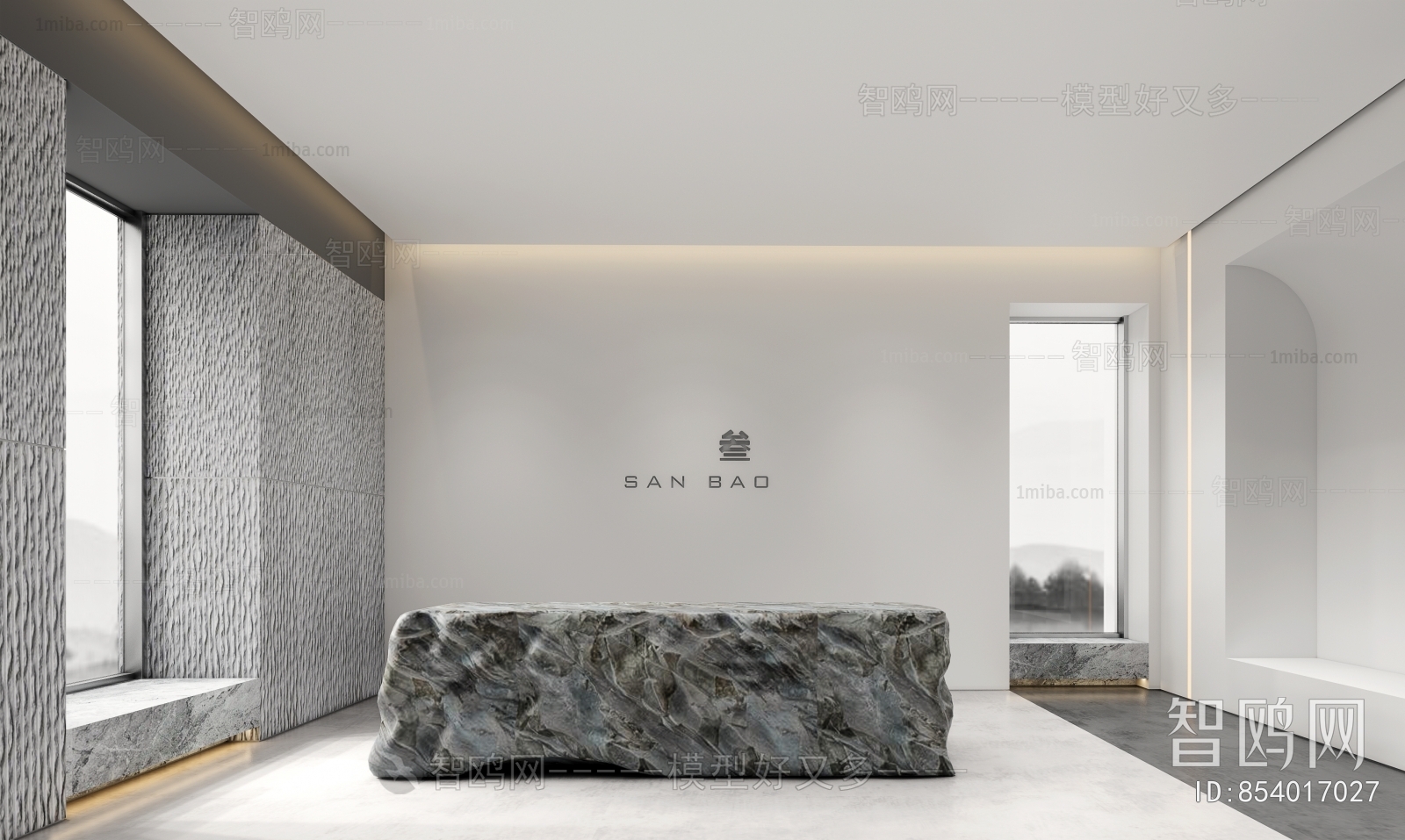 Modern Office Reception Desk