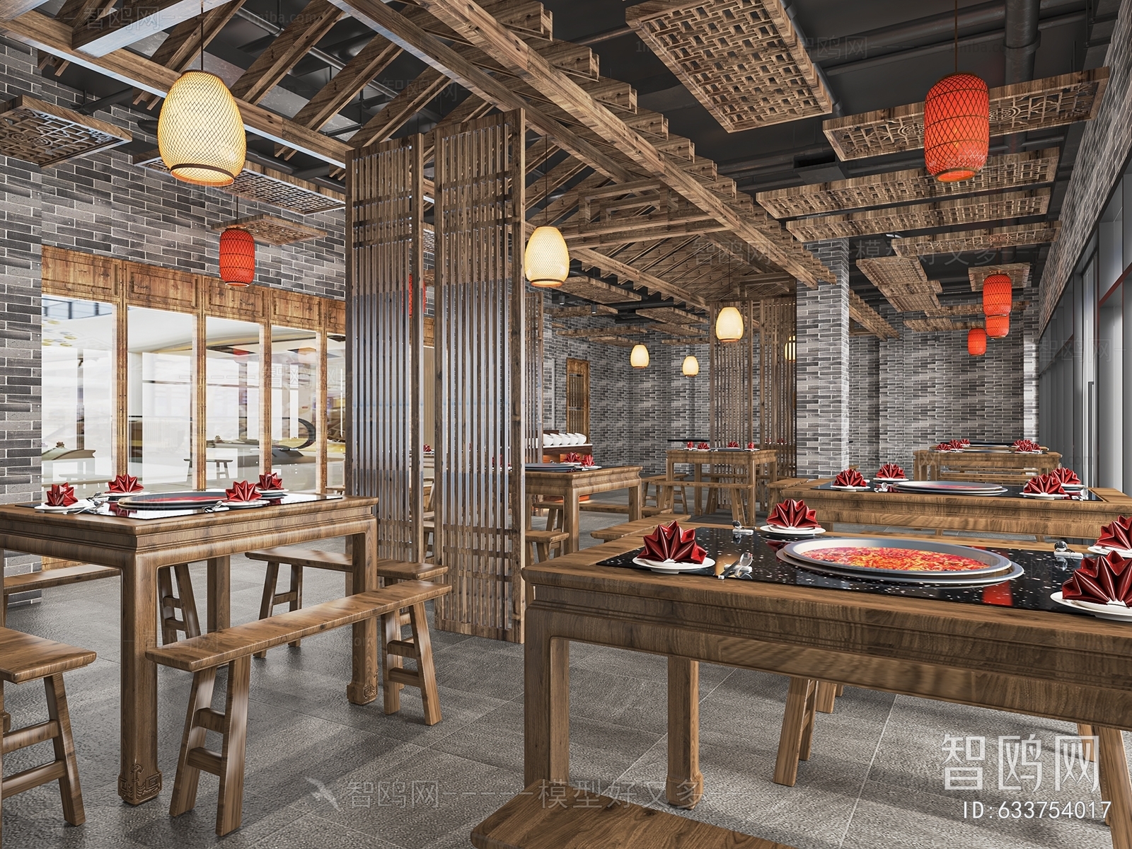 New Chinese Style Catering Space