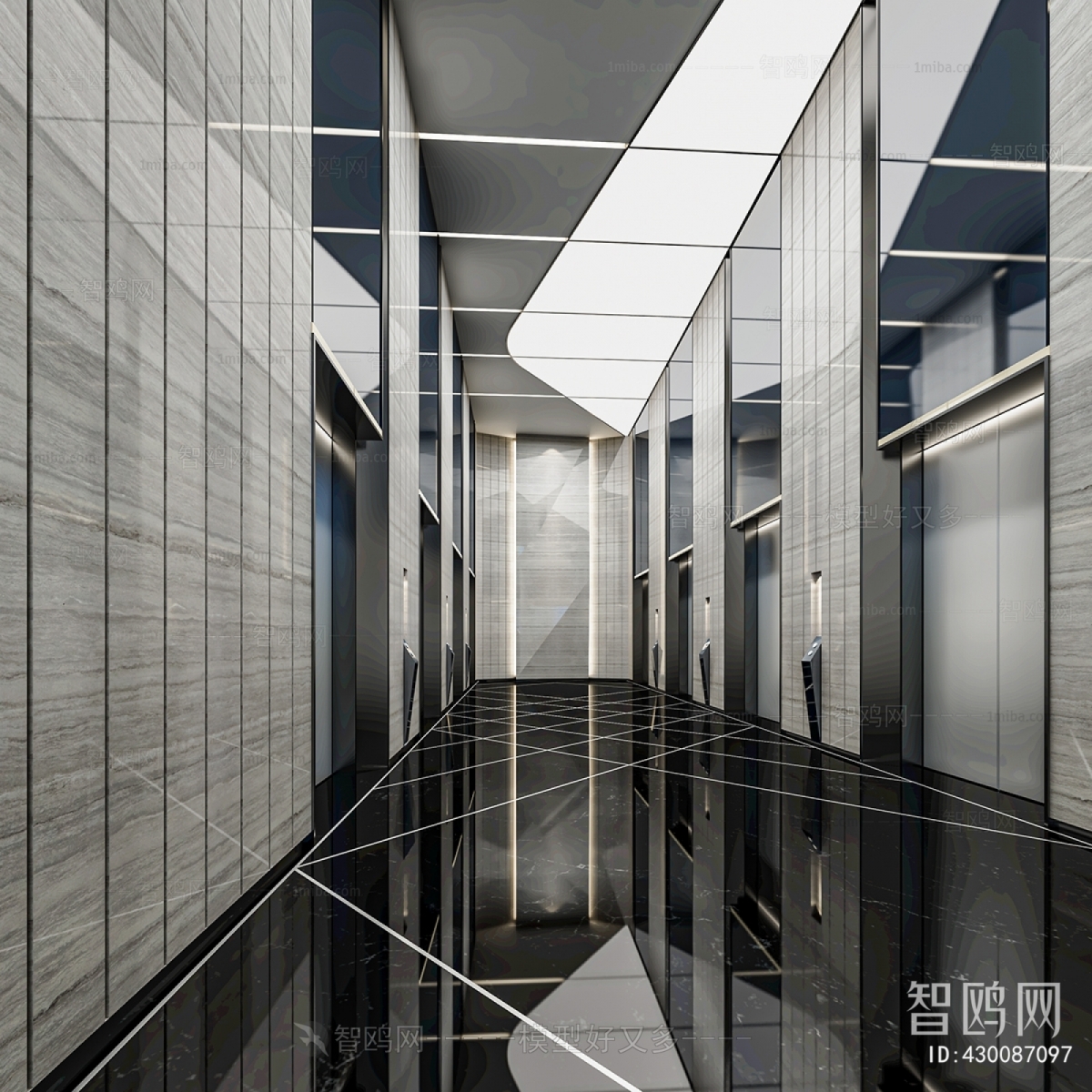 Modern Corridor/elevator Hall