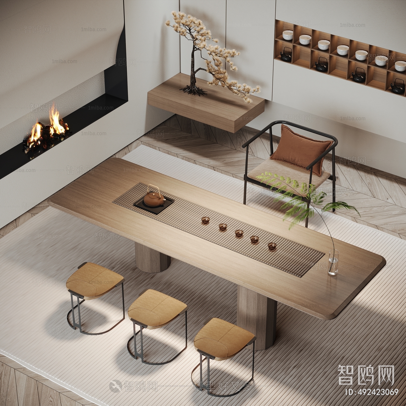 Modern New Chinese Style Tea Tables And Chairs