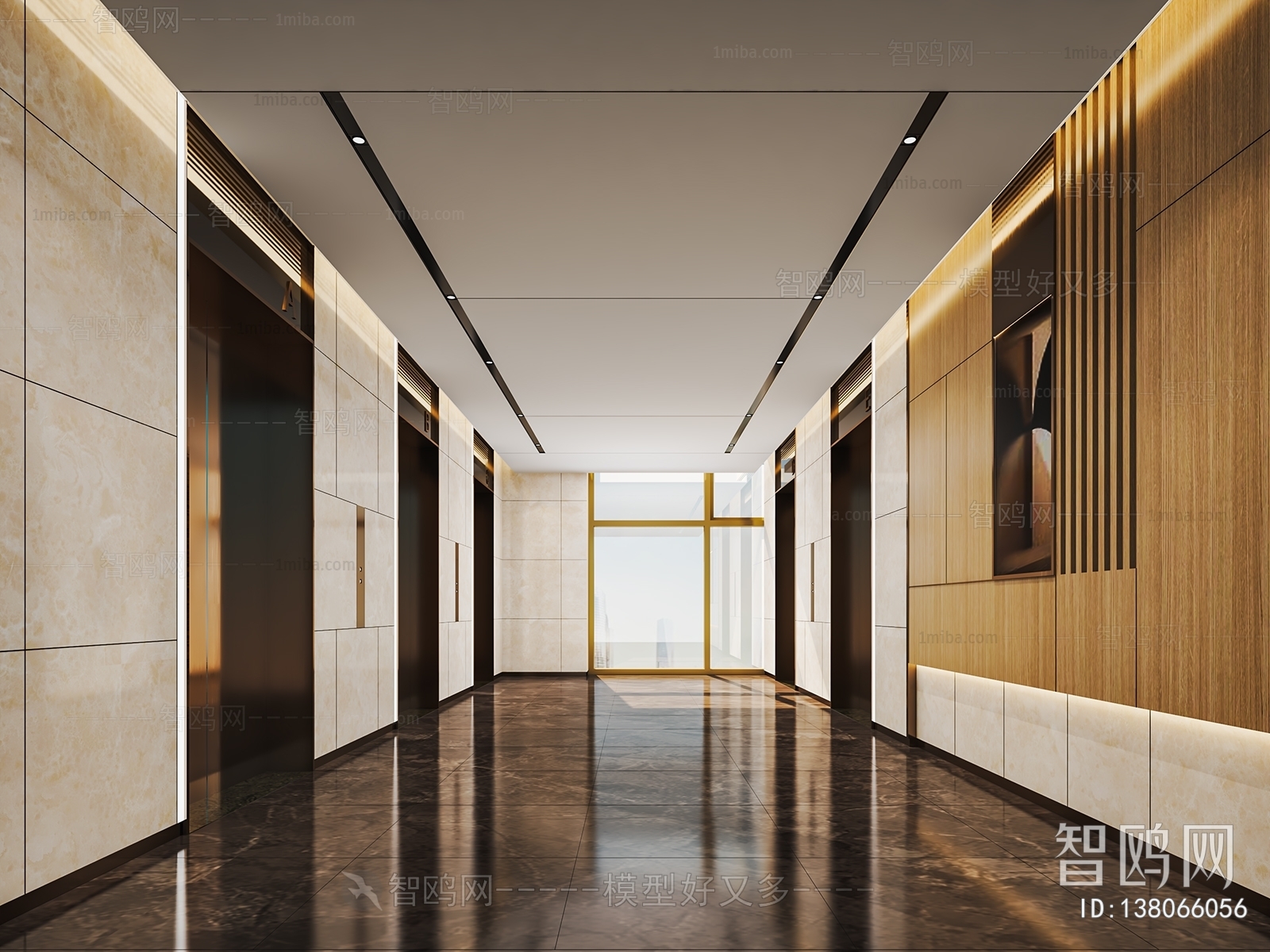 Modern Corridor/elevator Hall