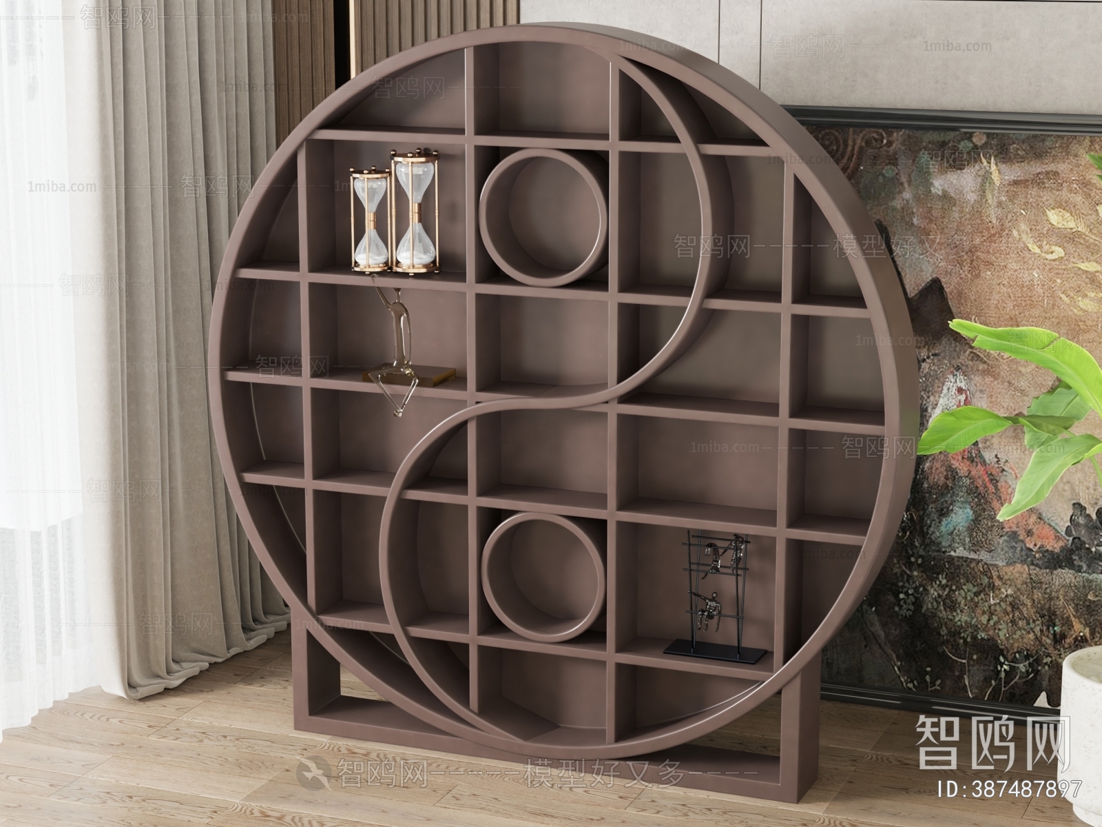 New Chinese Style Decorative Cabinet