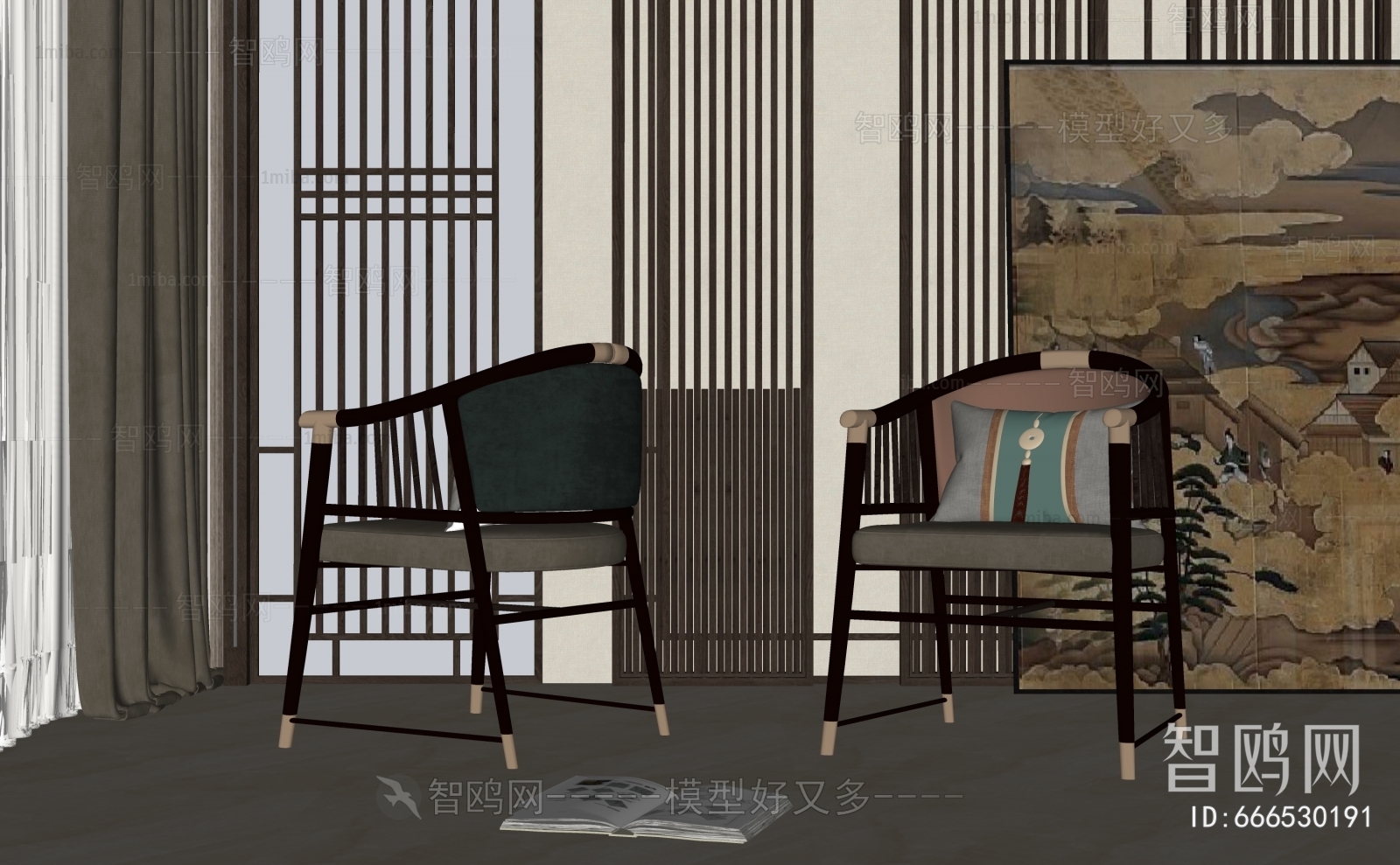 New Chinese Style Single Chair