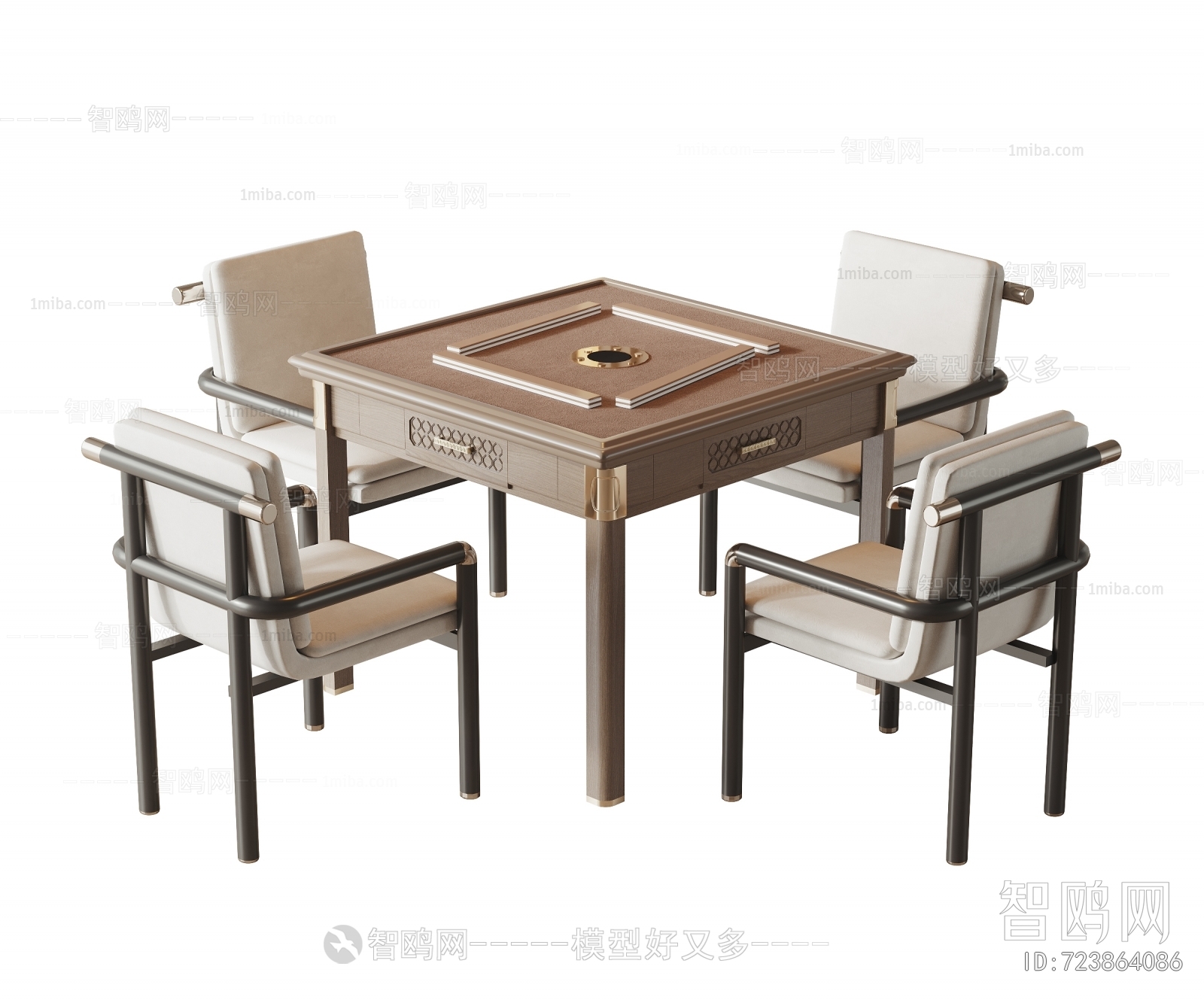 新中式麻将桌椅
