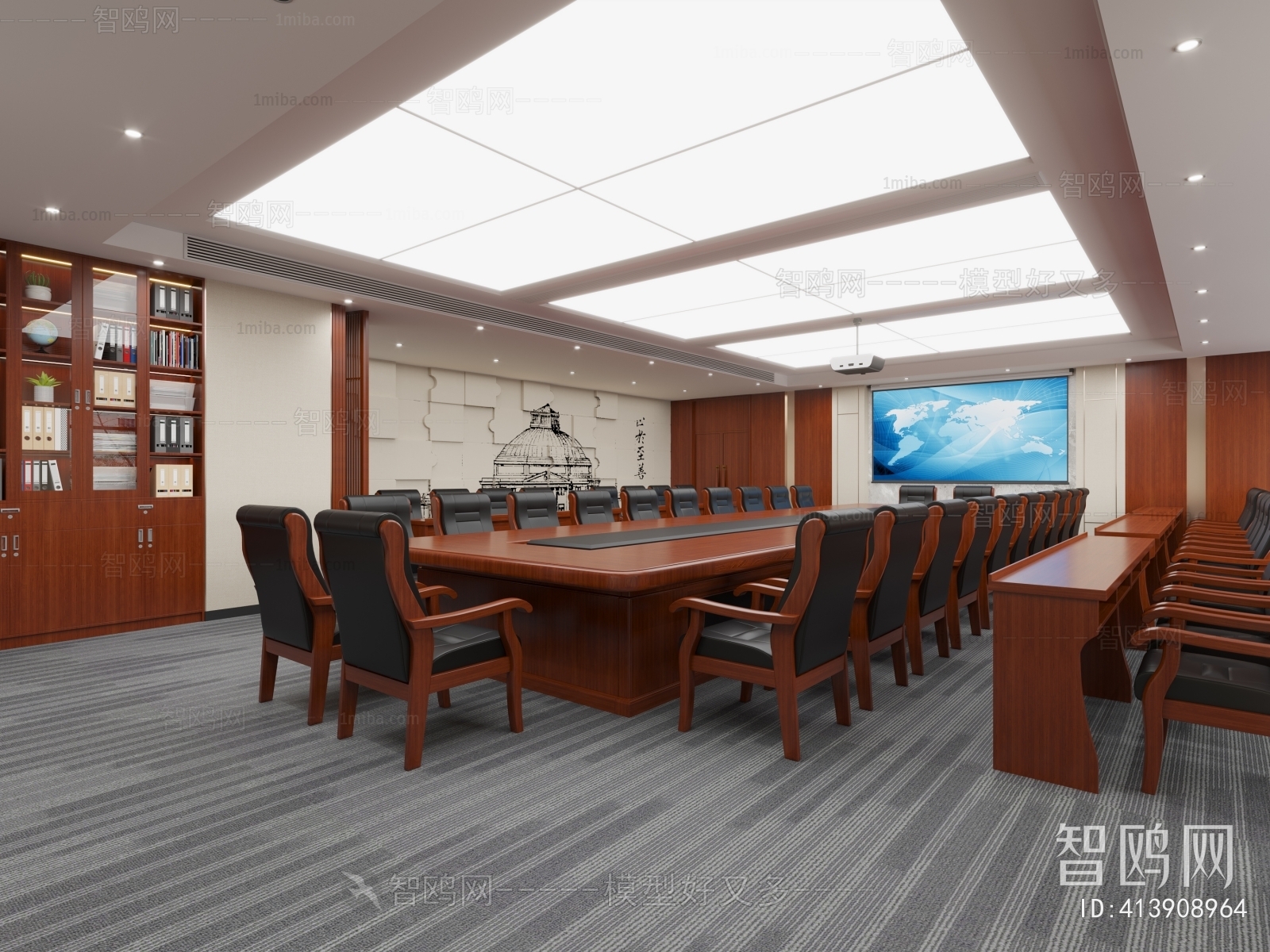 New Chinese Style Meeting Room