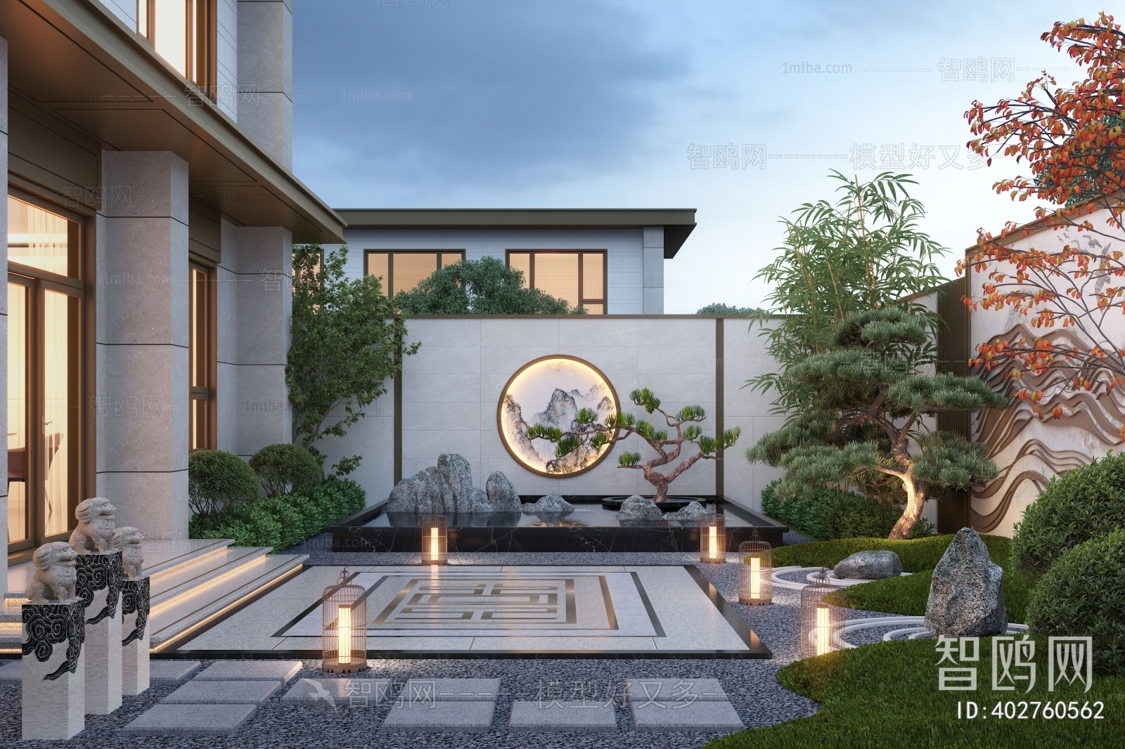 New Chinese Style Courtyard/landscape