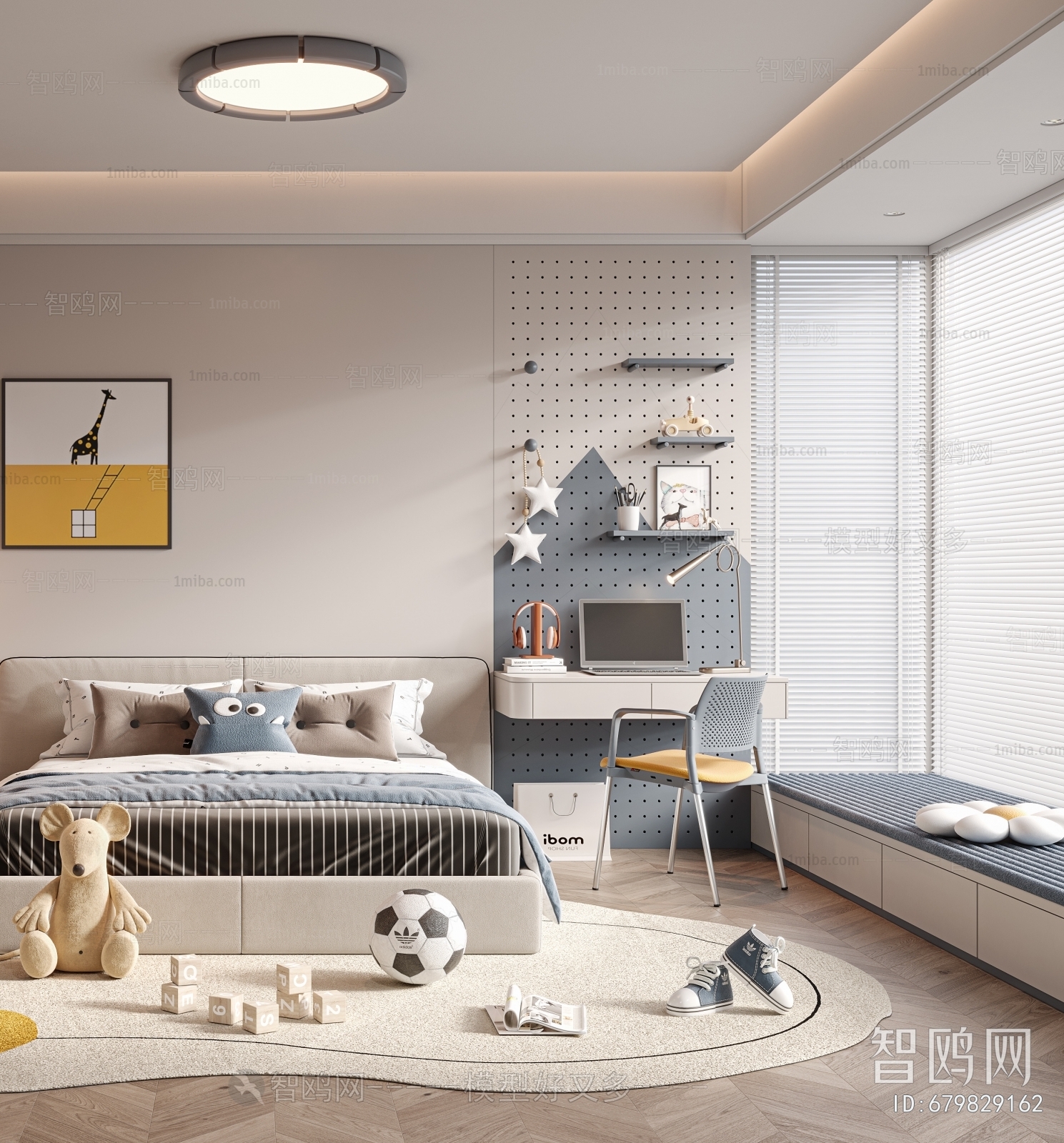 Modern Boy's Room And Son's Room