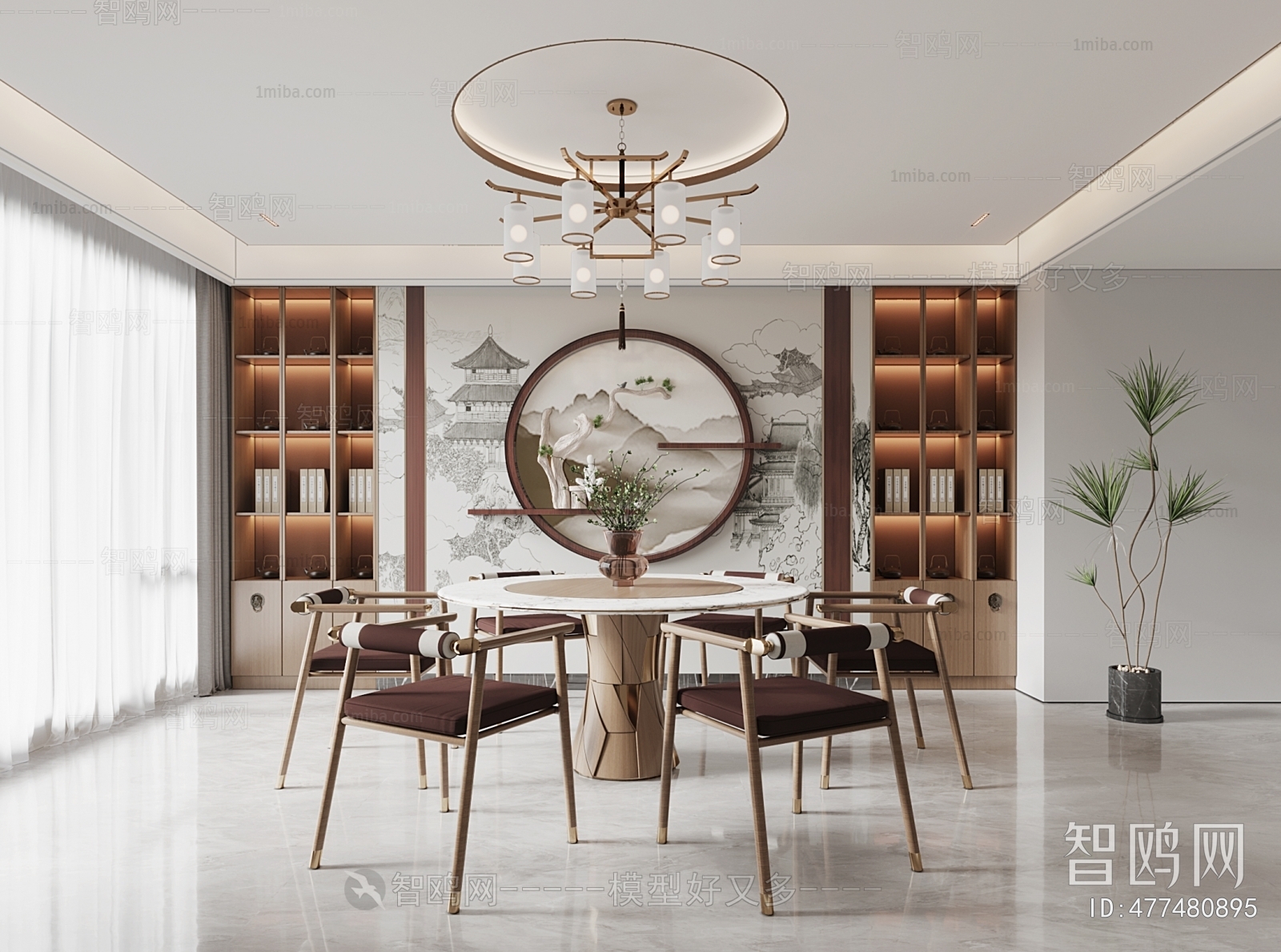 New Chinese Style Dining Room