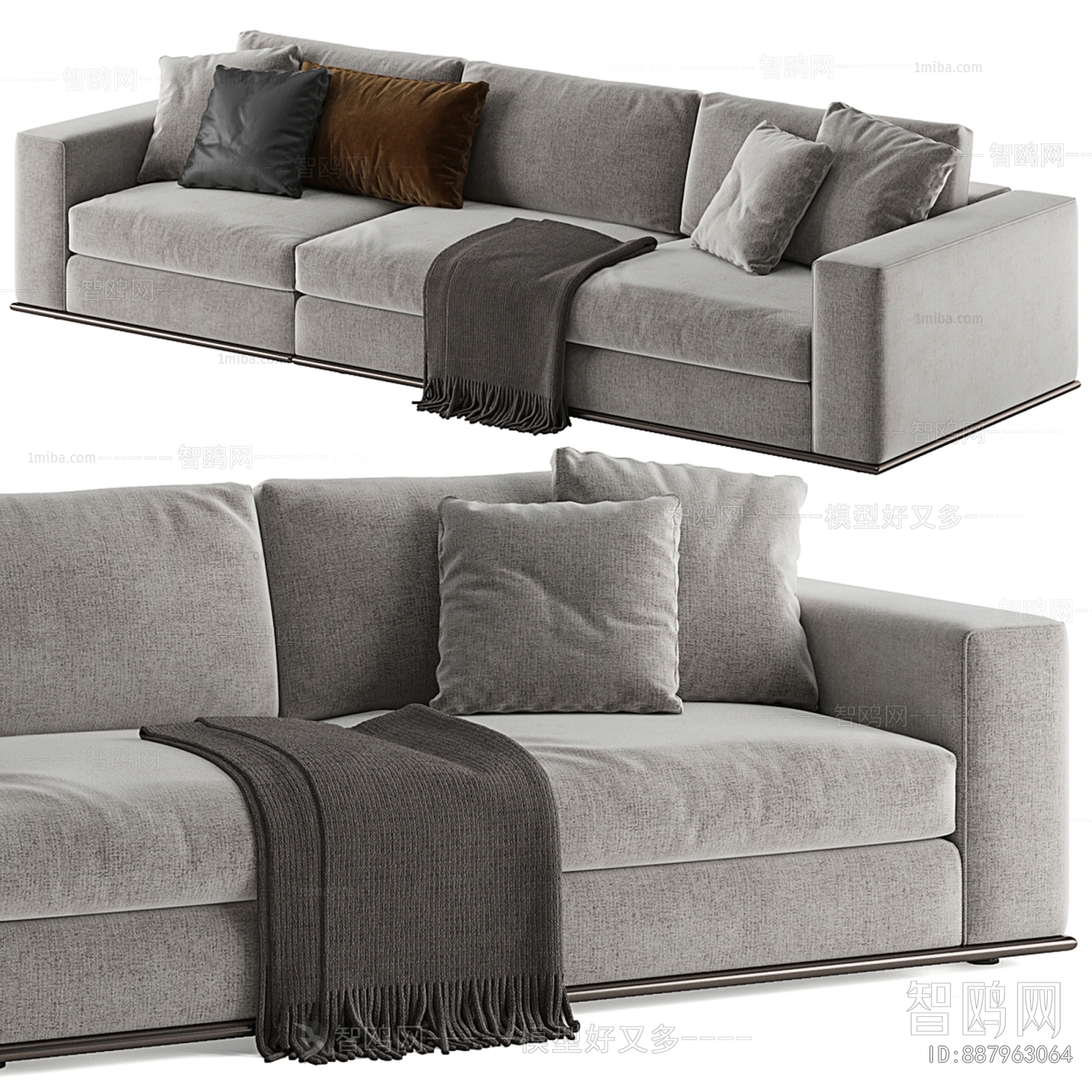 Modern Three-seat Sofa