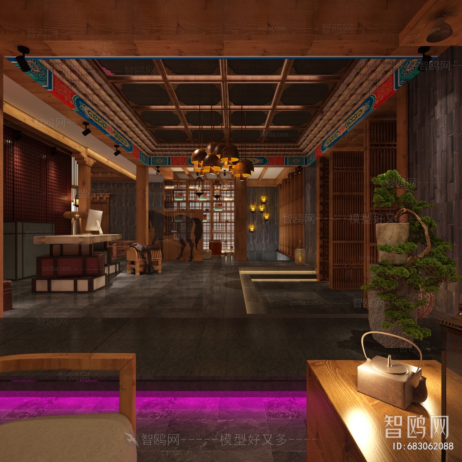 New Chinese Style Lobby Hall