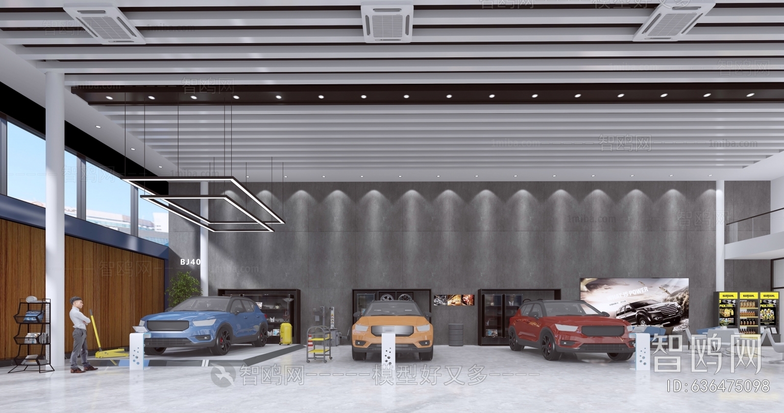 Industrial Style Automobile 4S Shop