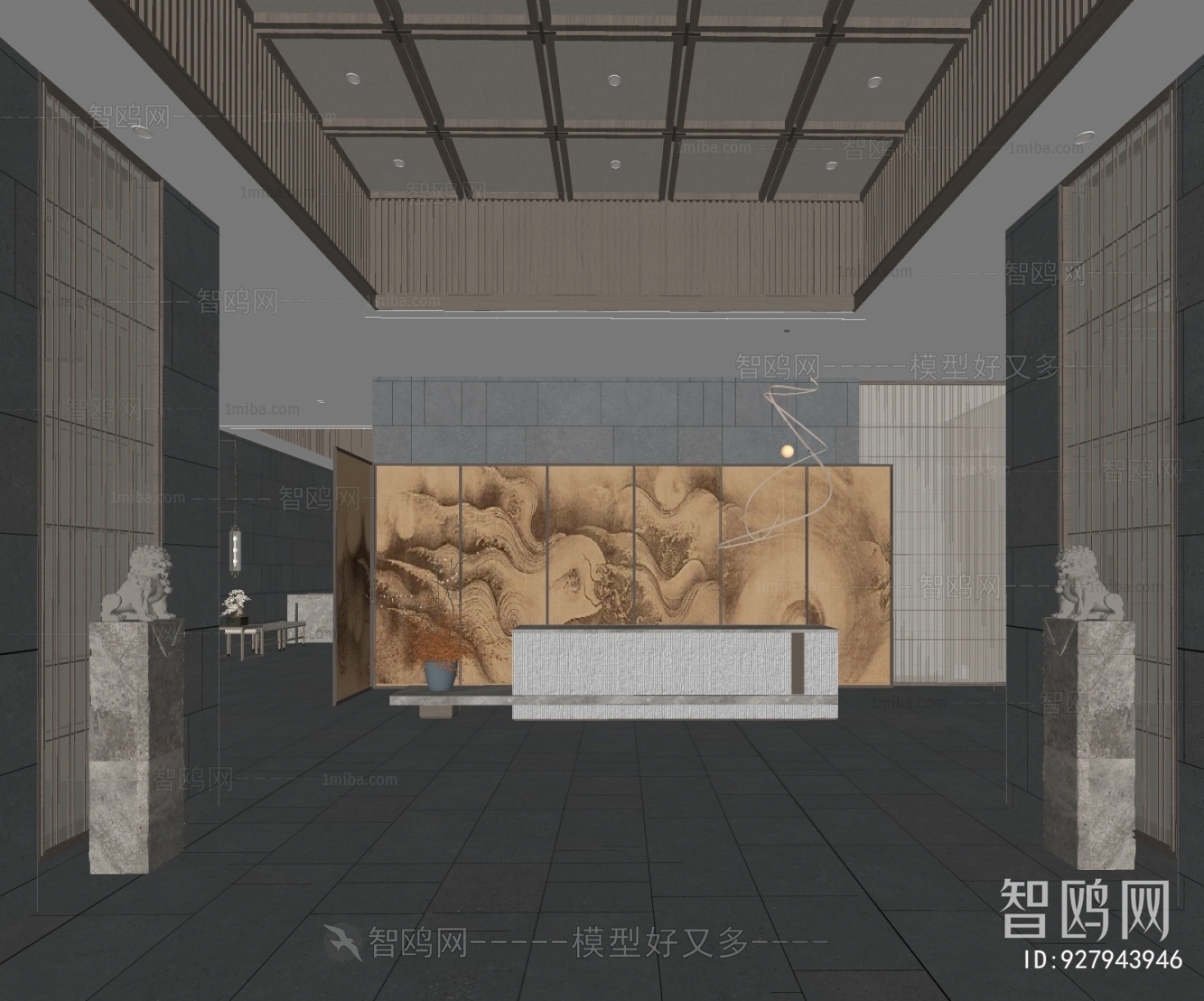 New Chinese Style Lobby Hall