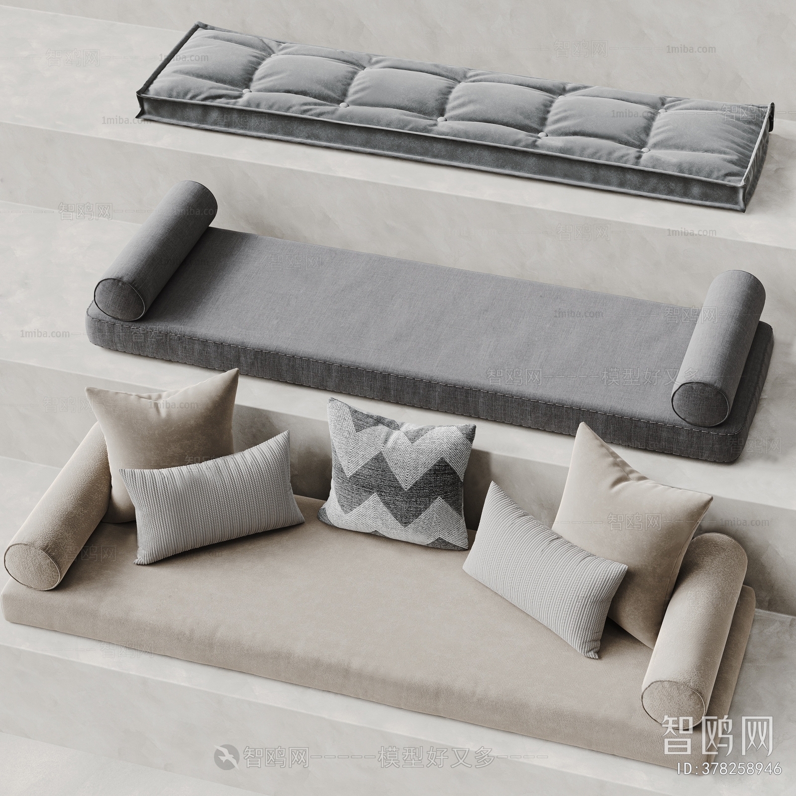 现代沙发垫 坐垫 飘窗垫