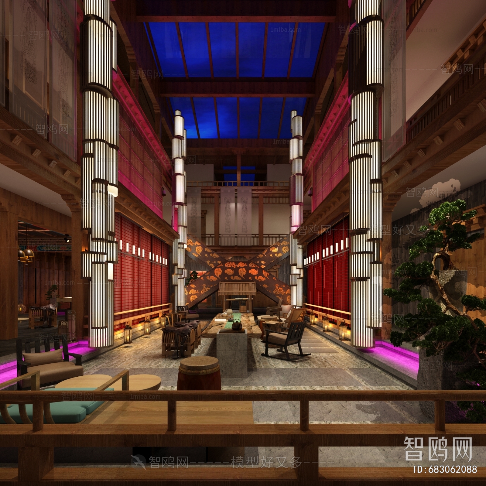 New Chinese Style Lobby Hall