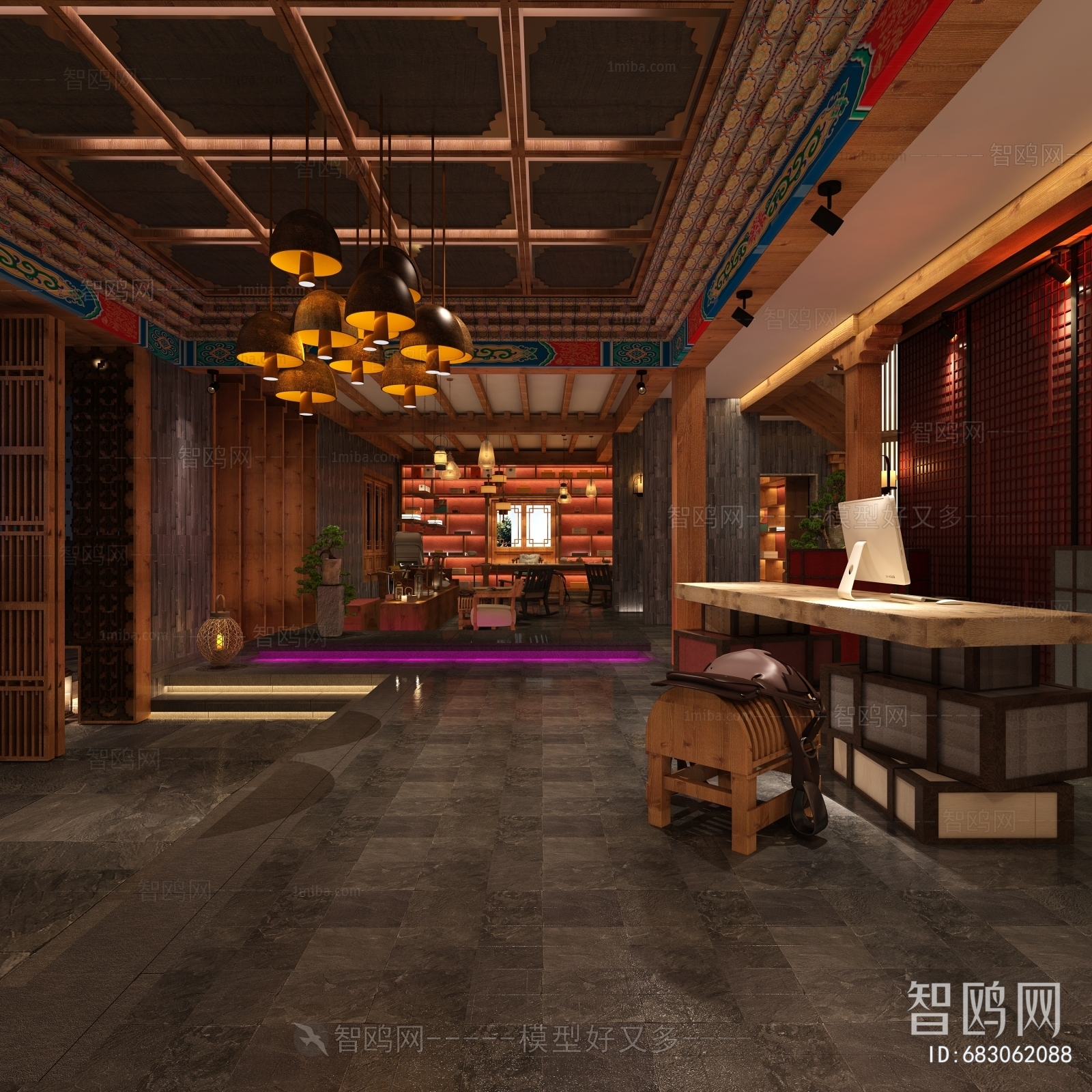 New Chinese Style Lobby Hall