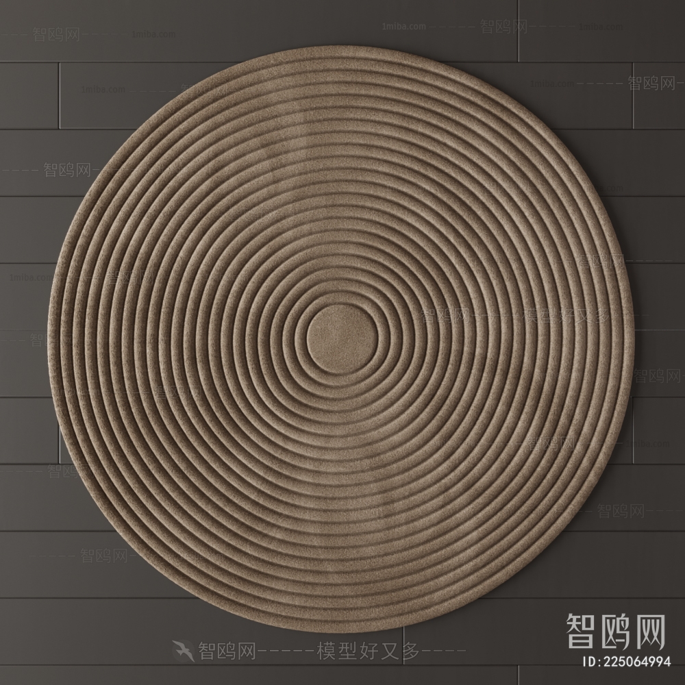 Wabi-sabi Style Circular Carpet