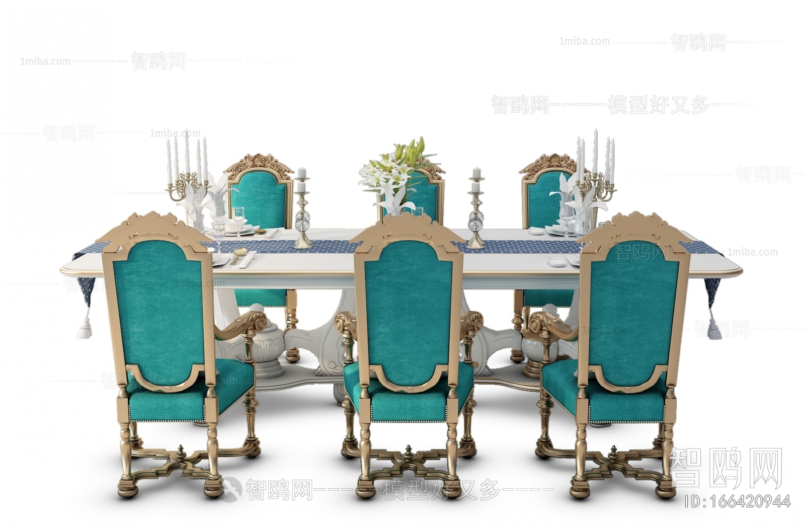 European Style Dining Table And Chairs