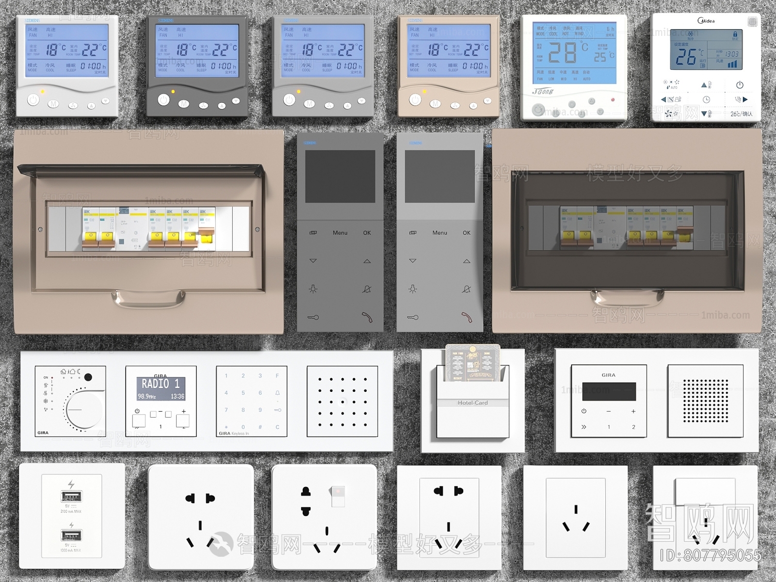 Modern Switch Socket Panel