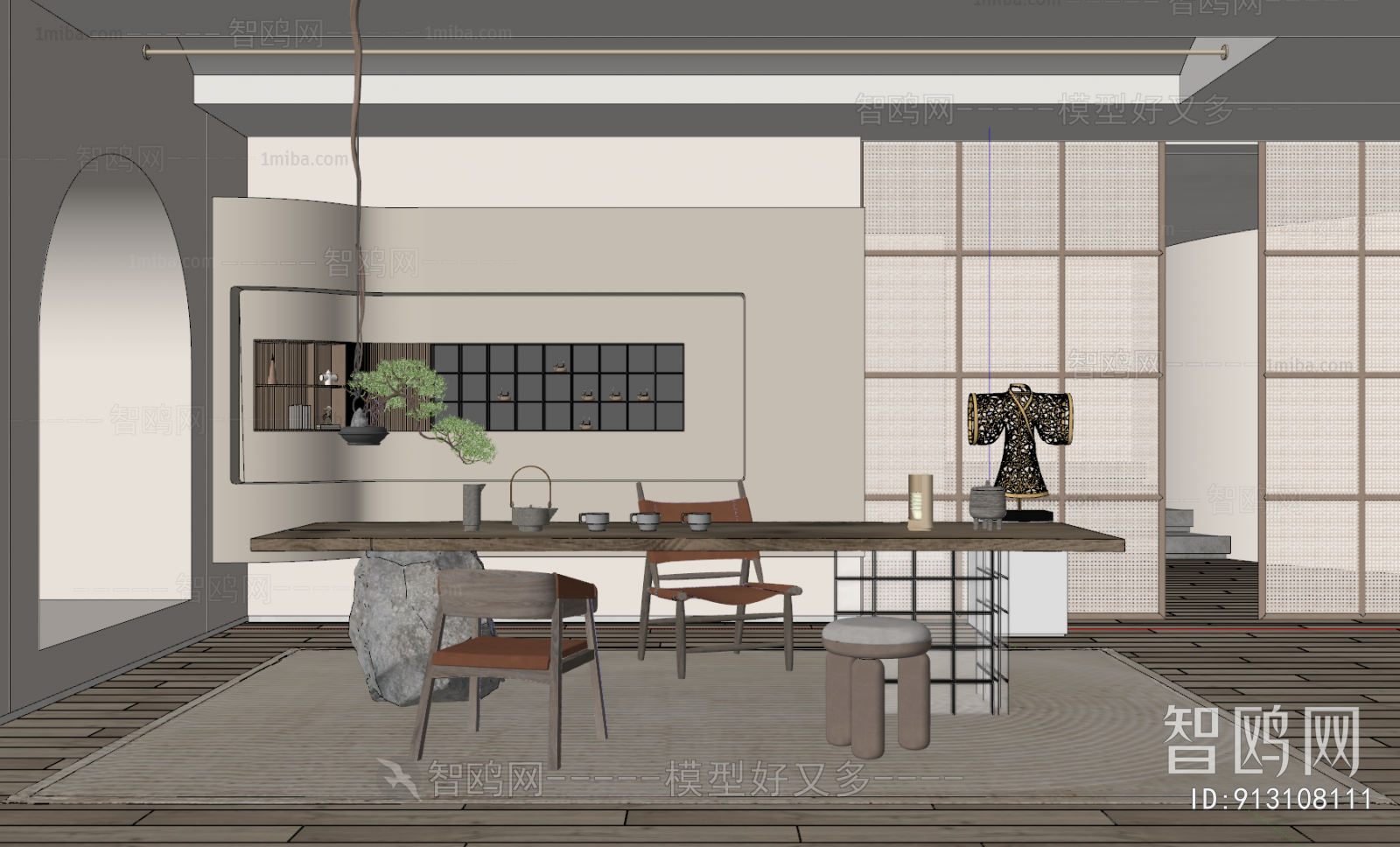 Wabi-sabi Style Tea House