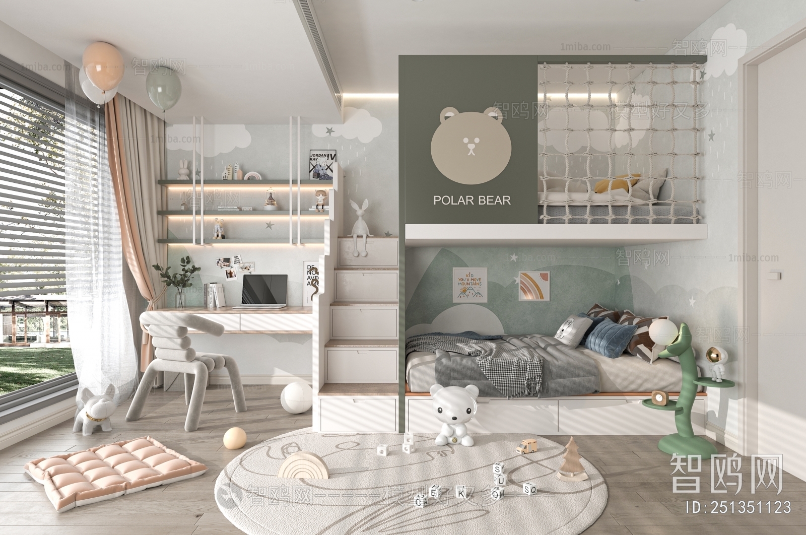 Modern Children S Room Sketchup Model Download Model ID 251351123 1miba   18f5cffdfa3b5137fe8d26421f8a3704 