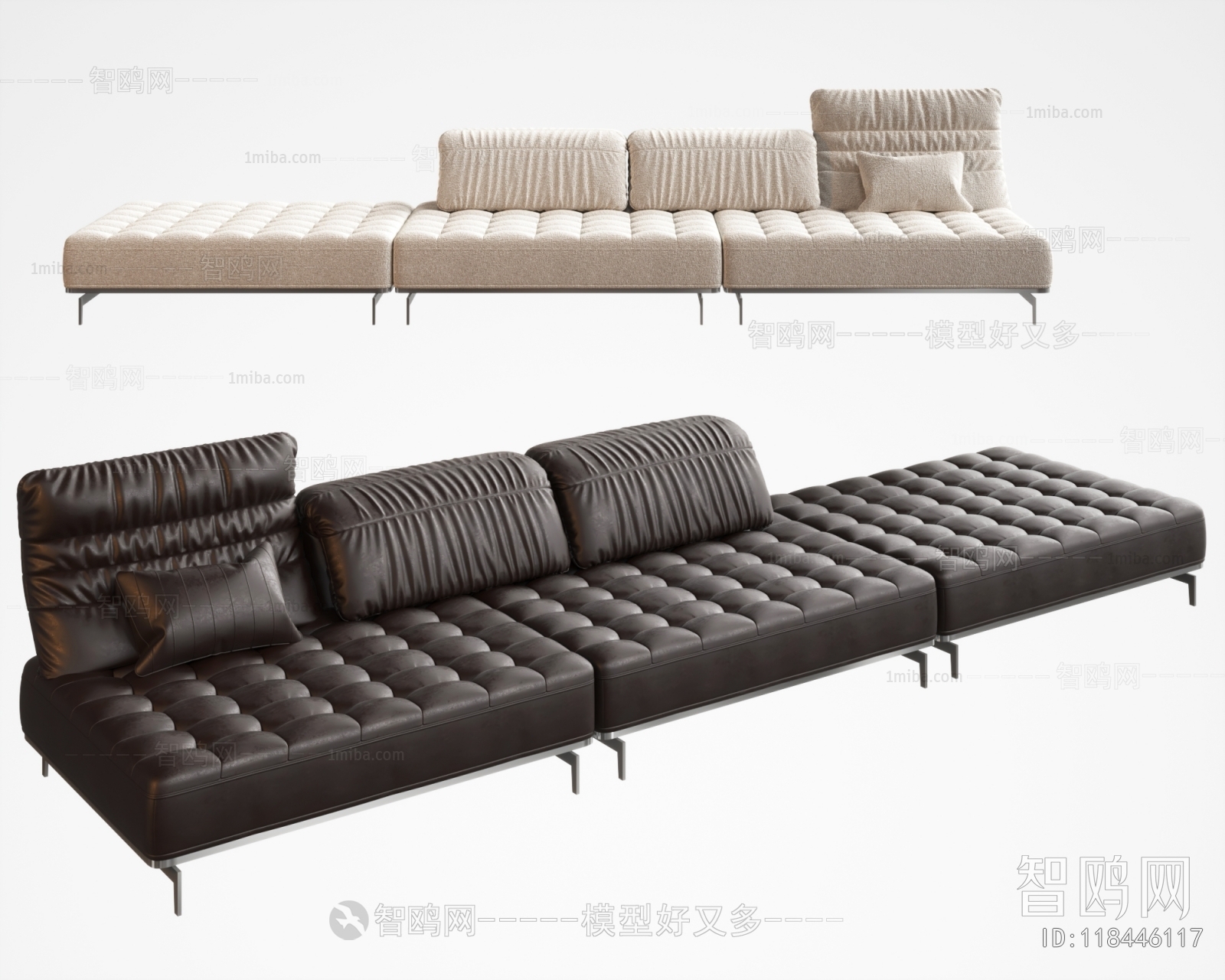 Modern Multi Person Sofa