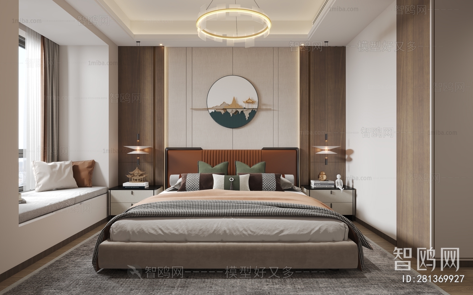 New Chinese Style Bedroom