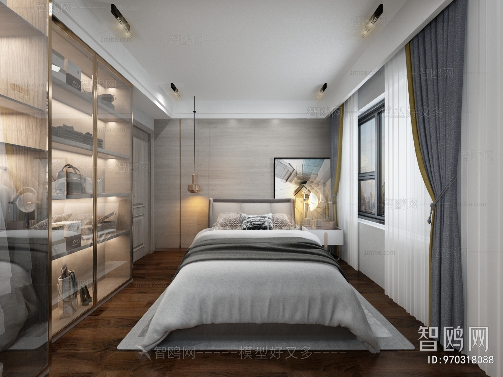 New Chinese Style Bedroom