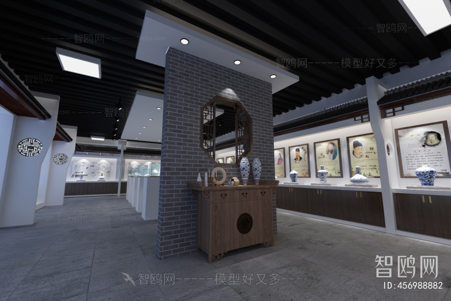 New Chinese Style Exhibition Hall