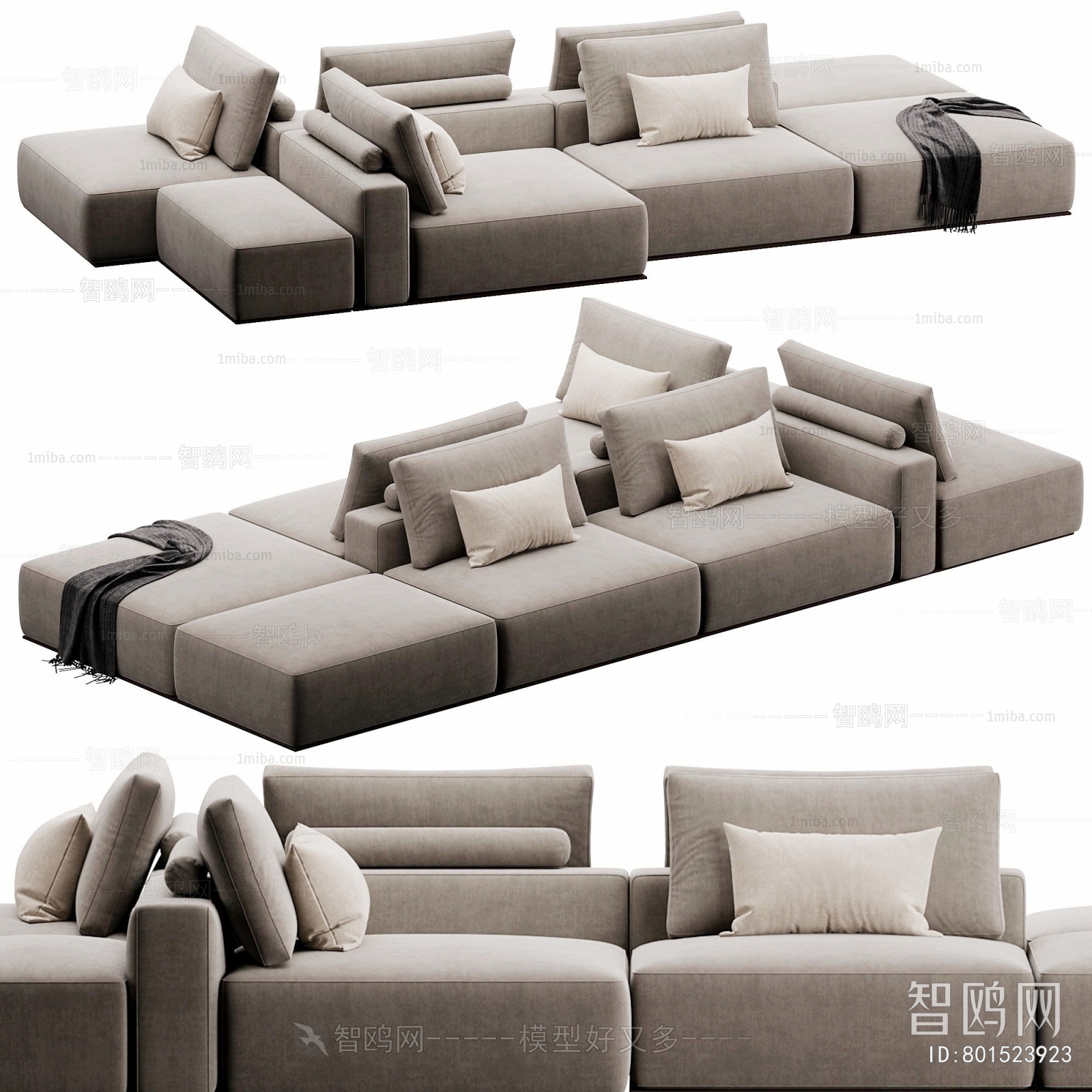 Modern Multi Person Sofa