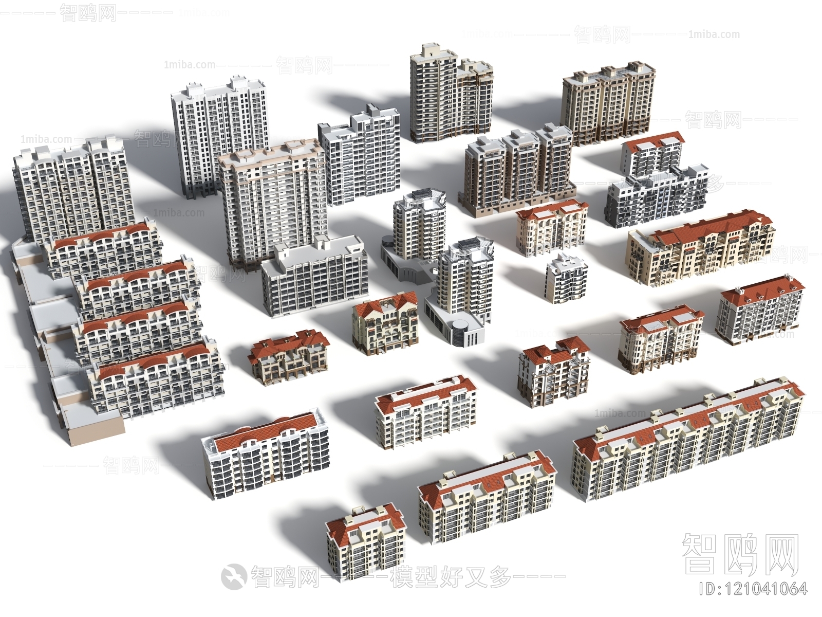 Modern Architectural Bird's-eye View Planning