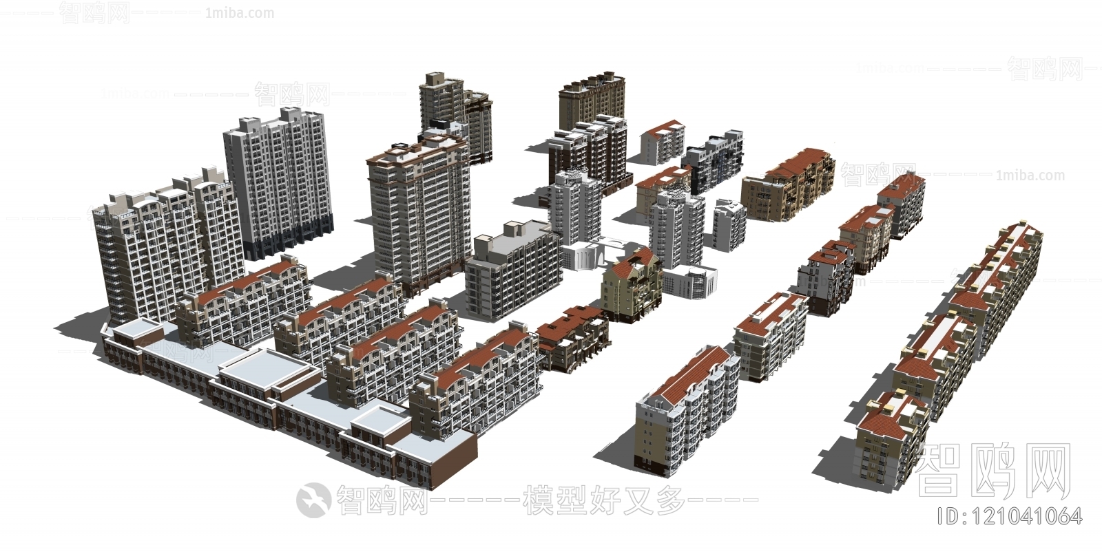 Modern Architectural Bird's-eye View Planning