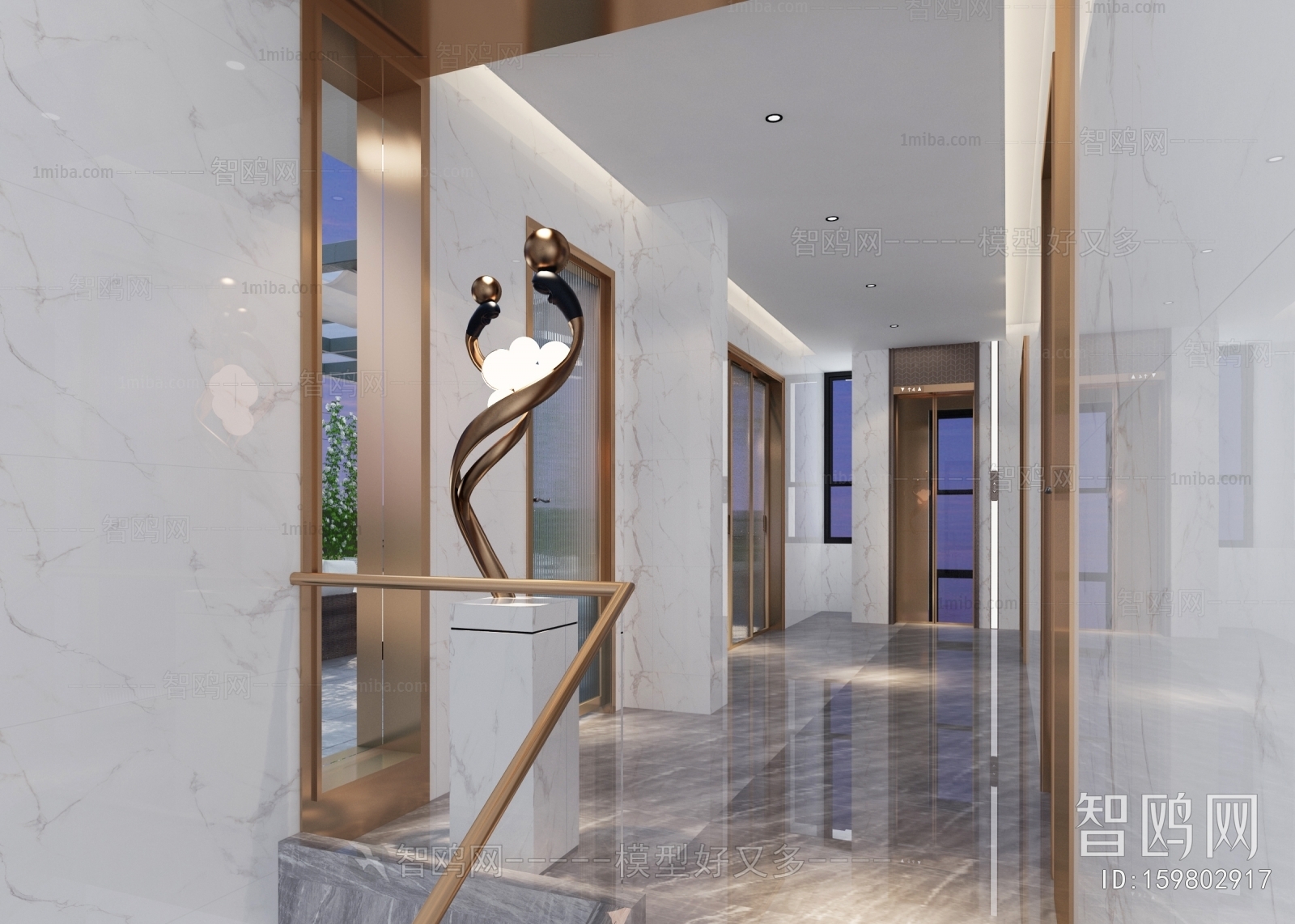 Modern Hallway