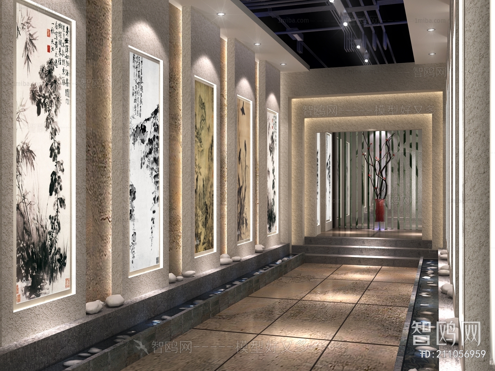 New Chinese Style Exhibition Hall