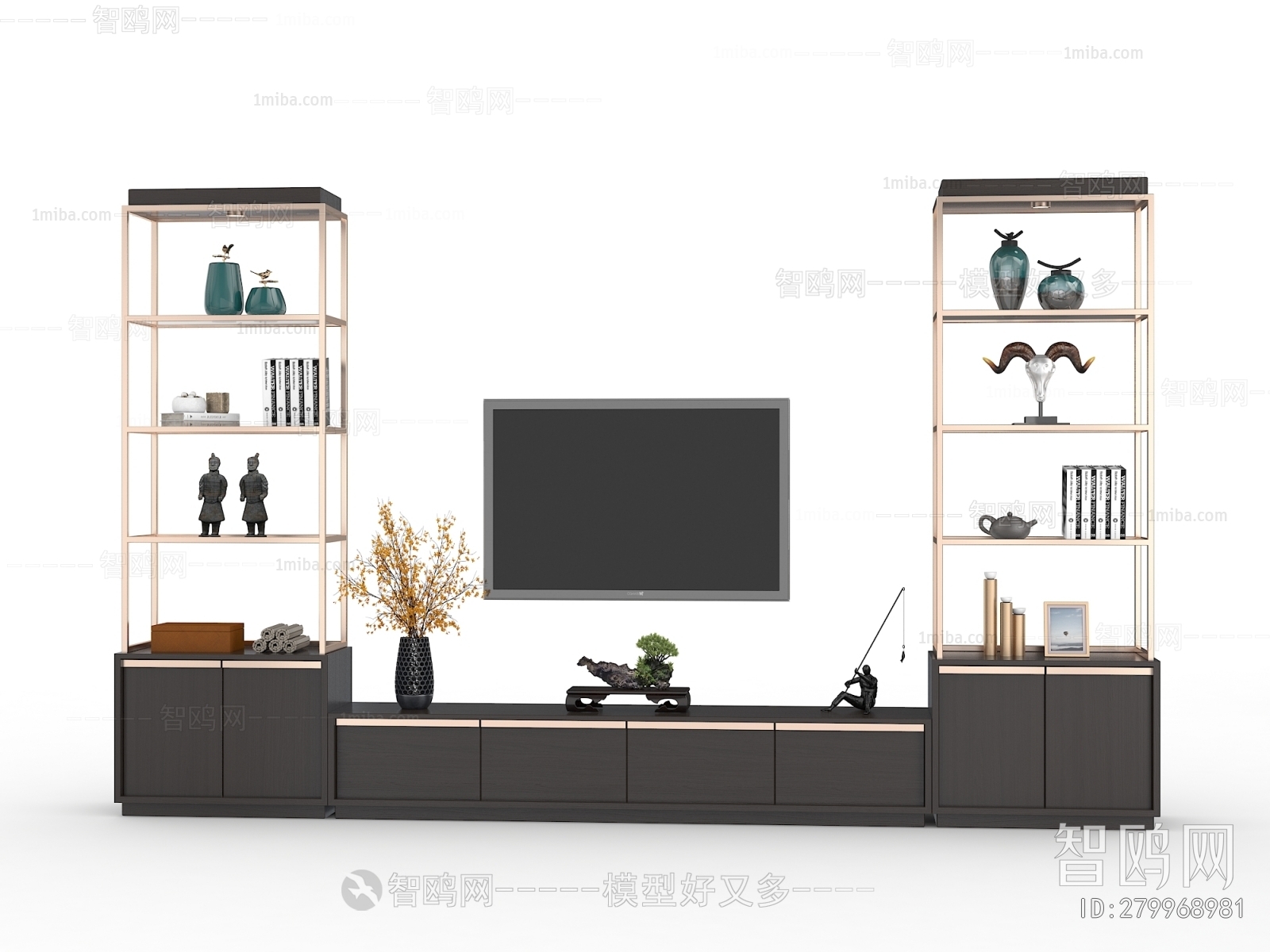 New Chinese Style TV Cabinet